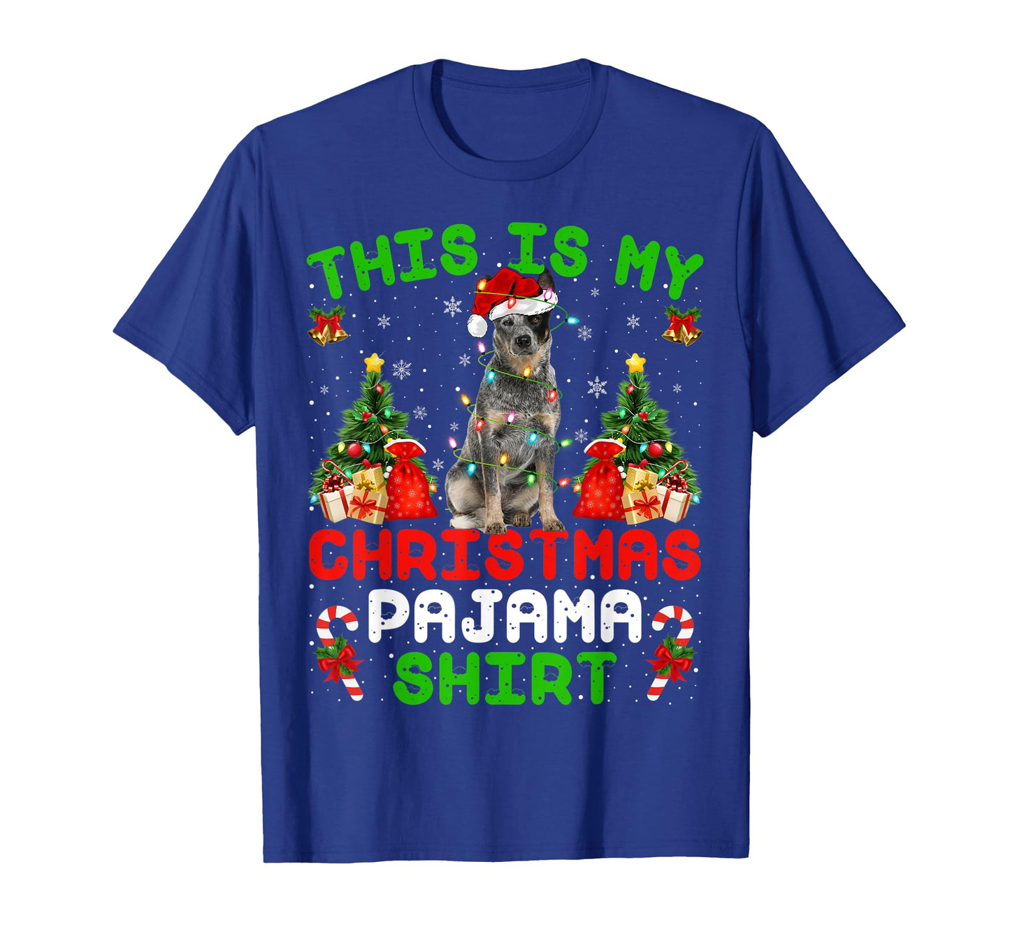 This Is My Christmas Pajama Shirt Blue Heeler Dog Christmas T-Shirt