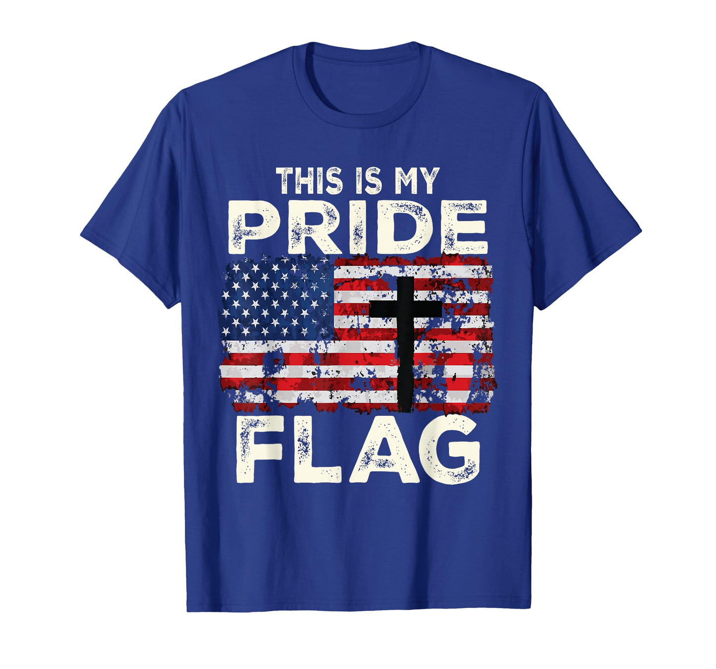 This Is My Pride Flag Jesus Cross USA American 4th of July T-Shirt