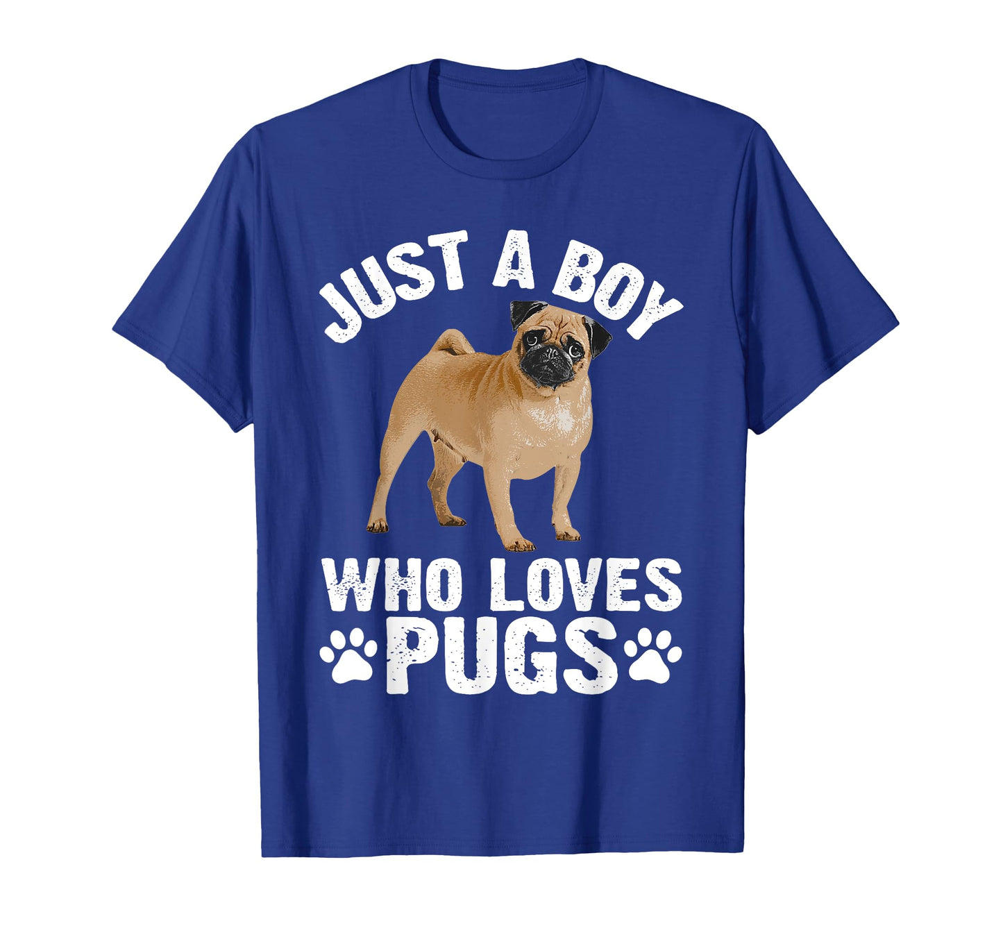 Funny Pug Design For Men Boys Pet Dog Breed Puppy Pug Lovers T-Shirt