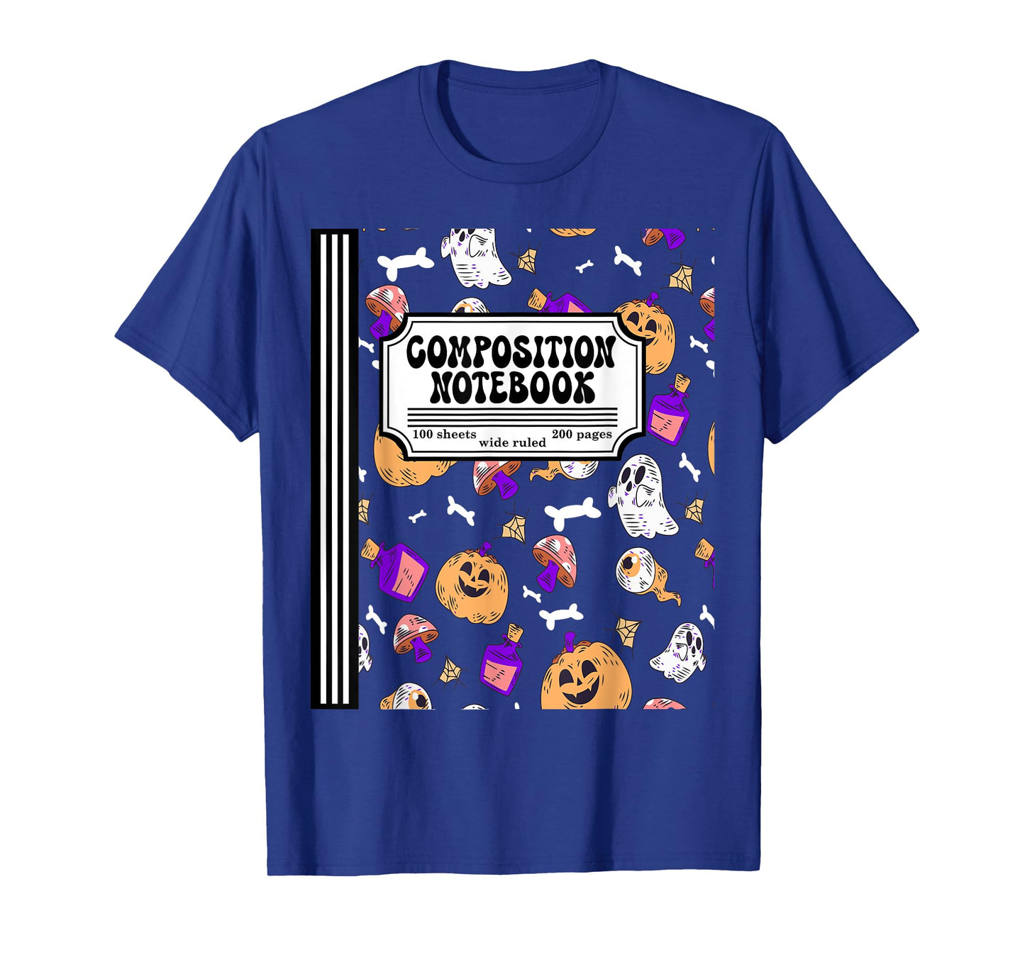 Composition Notebook Matching Halloween Costume For Teachers T-Shirt