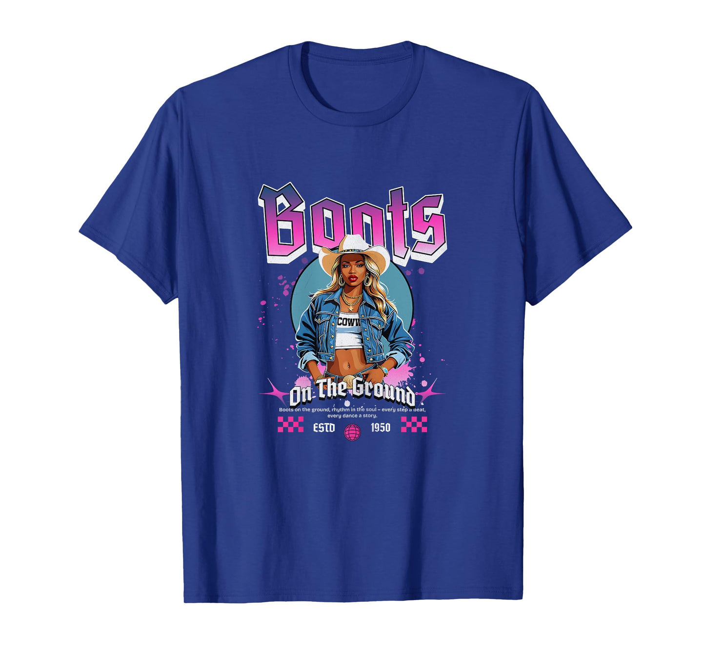 Cowgirl Linedance Boots On The Ground T-Shirt
