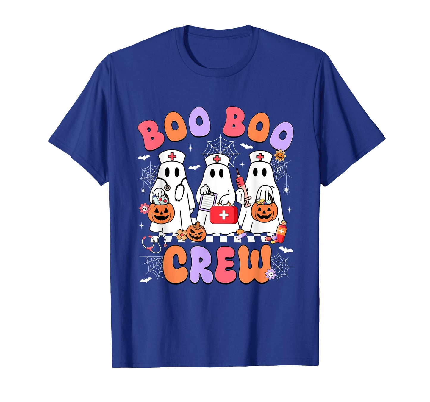 Groovy Boo Boo Crew Nurse Funny Ghost Women Halloween Women T-Shirt