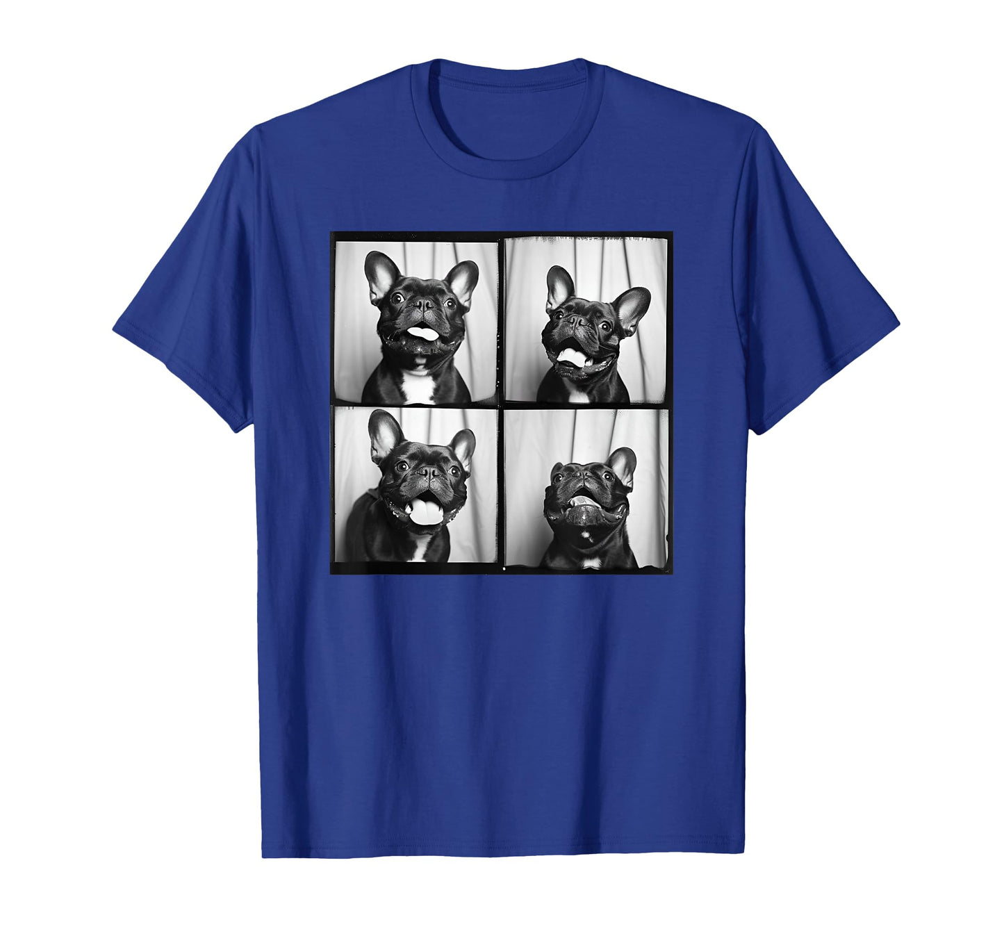 Frenchie Face Pet Portrait Photobooth French Bulldog Mom T-Shirt