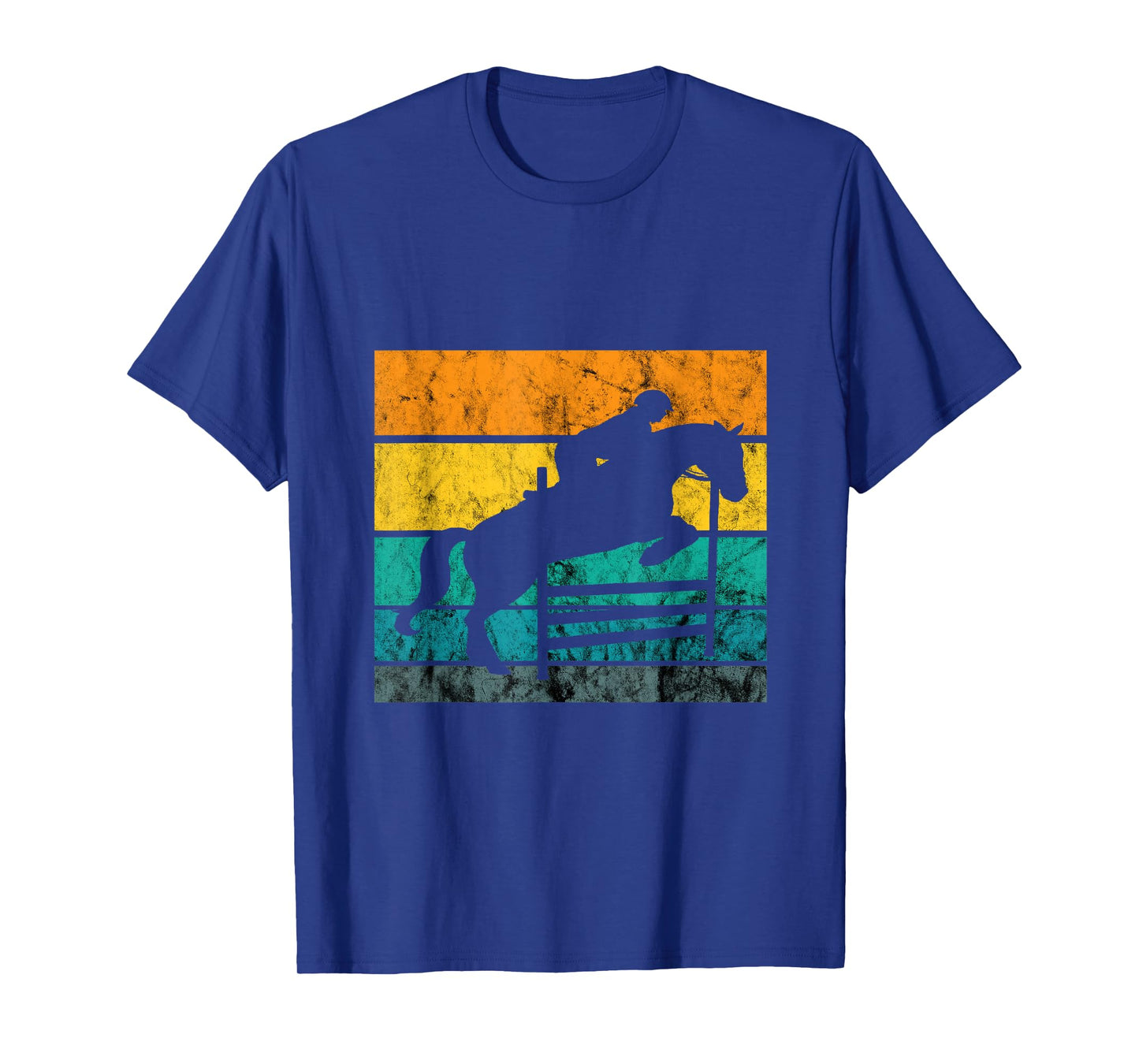 Show Jumping Retro Vintage Equestrian Rider Horseback Riding T-Shirt