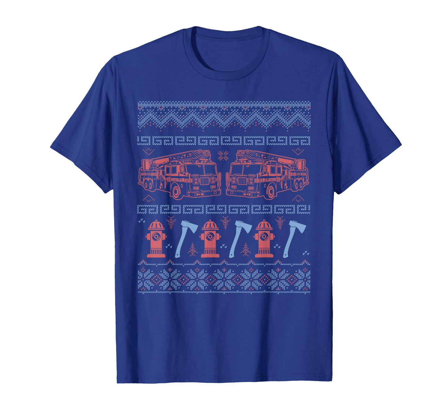 Ugly Firefighter Christmas Sweater T-Shirt
