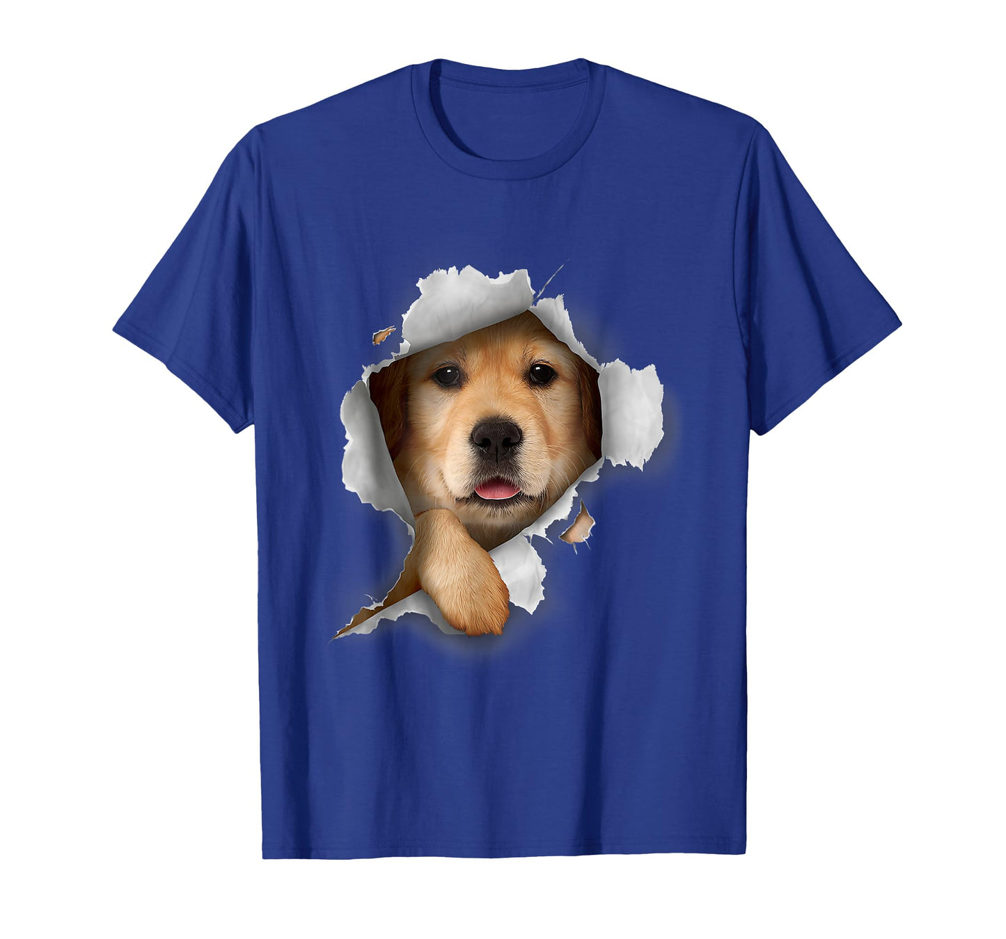 Golden Retrieve Breakout 3D Dog Lover Graphic Funny T-Shirt