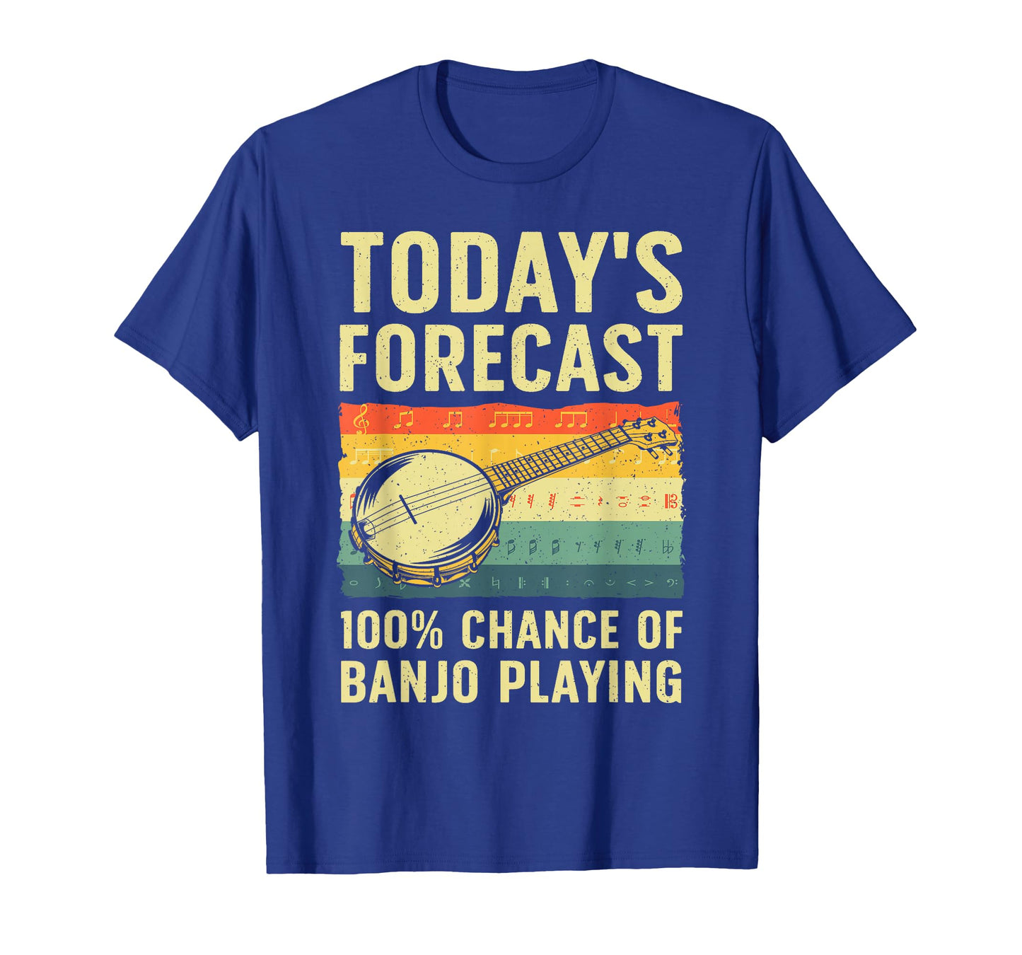 Funny Banjo Art For Men Women Bluegrass Instrument Player T-Shirt