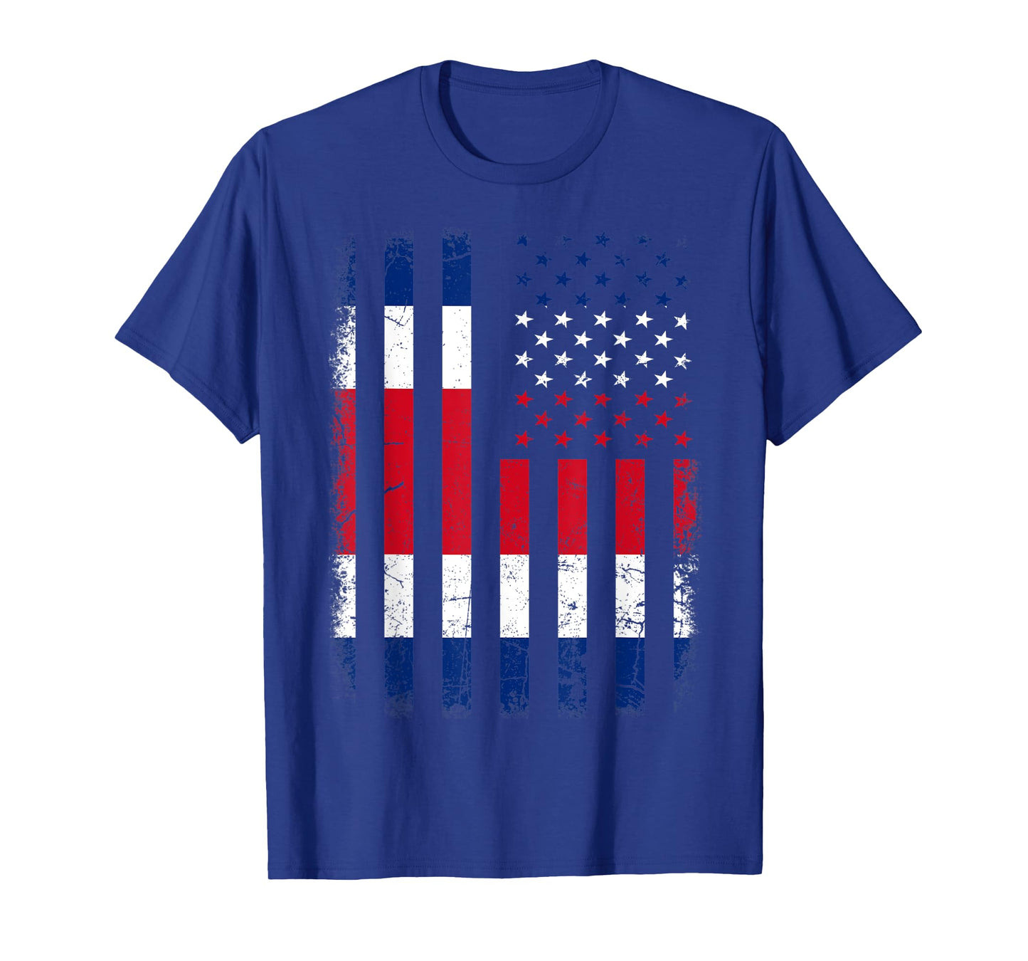 Costa Rican American Flag Costa Rican Roots Costa Rica T-Shirt