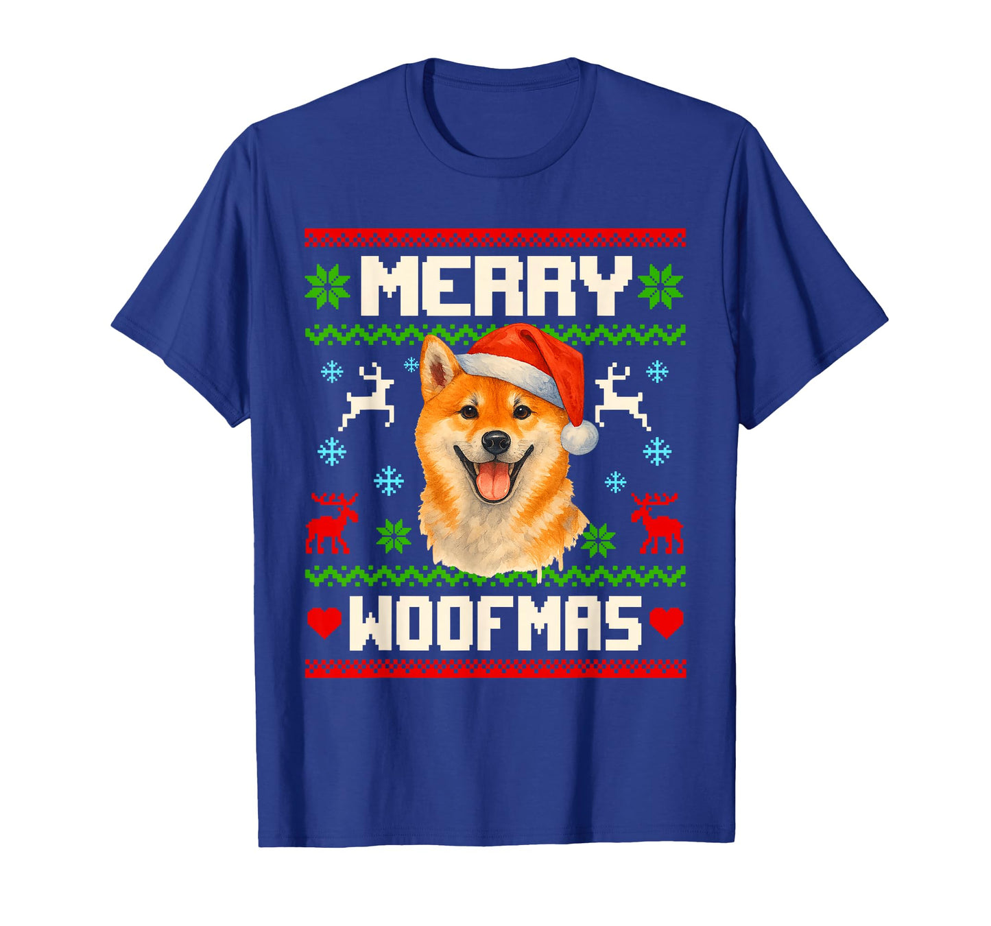 Shiba Inu Dog Christmas Ugly Sweater Pet Dog Lover Xmas T-Shirt