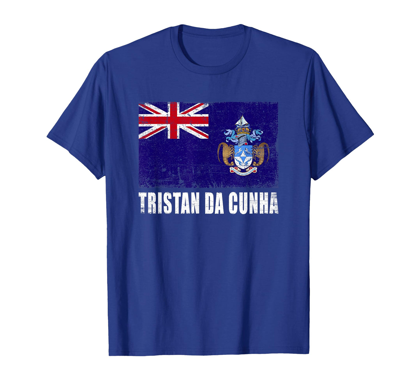 Tristan Da Cunha Flag Grunge Country Flag Tristan Da Cunha T-Shirt