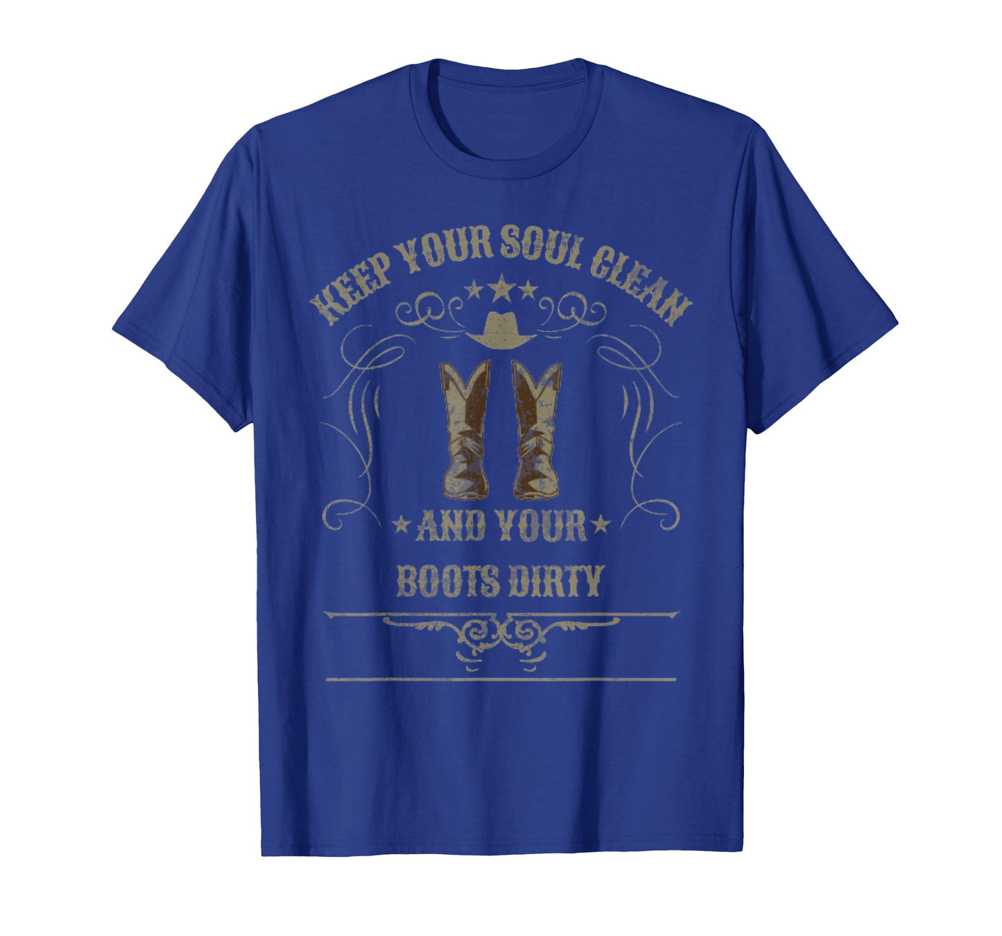 Keep Your Soul Clean Western Wisdom Graphic Womens Top T-Shirt