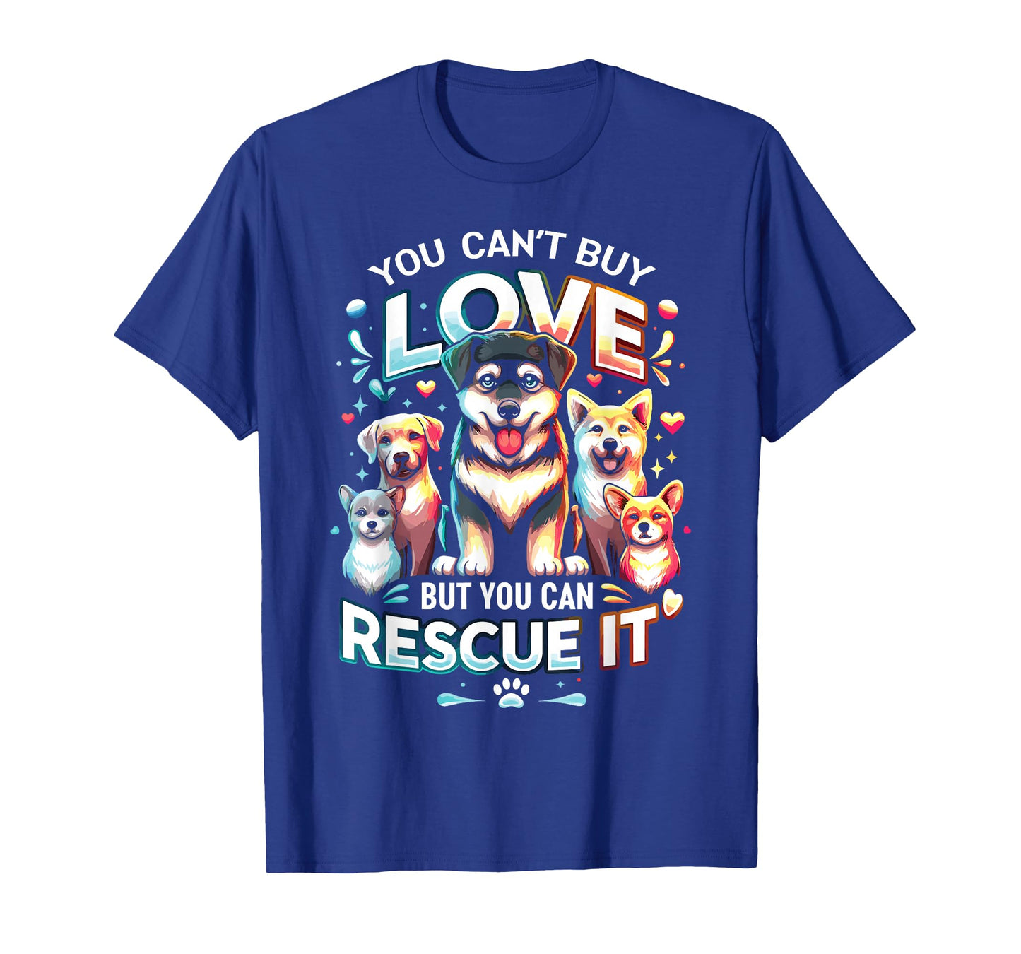 Cute Dog Rescue Lover Dog Breeds Rescued Dog T-Shirt