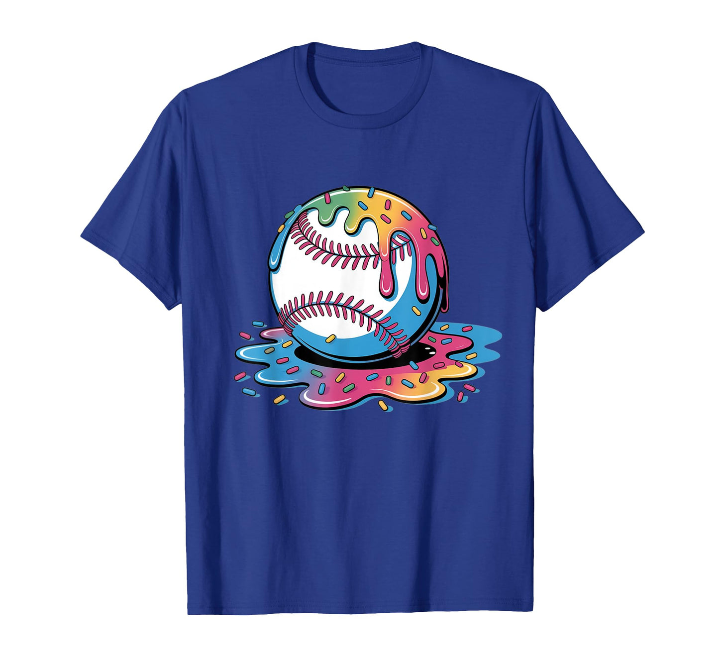 Baseball Ball Ice Cream Drip Youth Boys T-Shirt