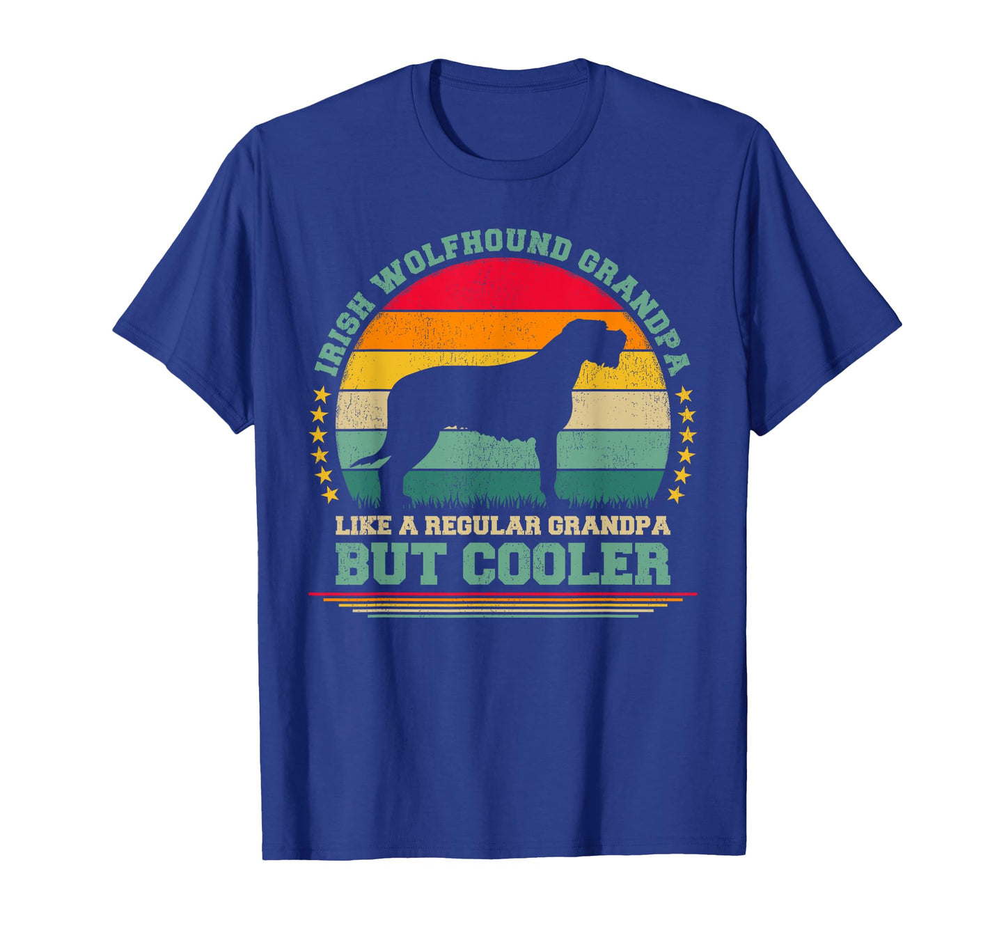 Irish Wolfhound Grandpa Like A Regular Grandpa Father's Day T-Shirt