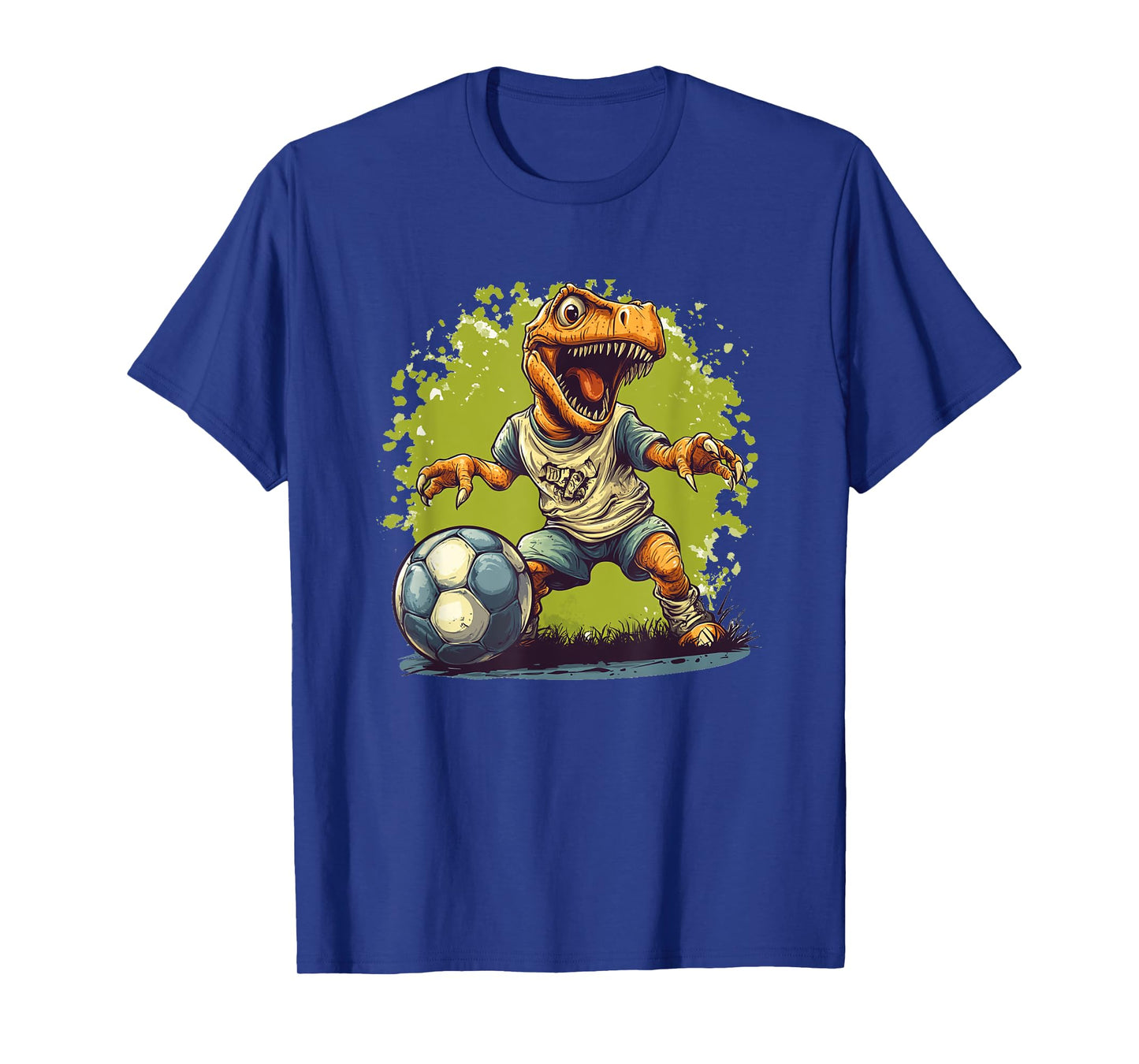 Pretty Soccer Player Dinosaur Costume for Adults and Kids T-Shirt