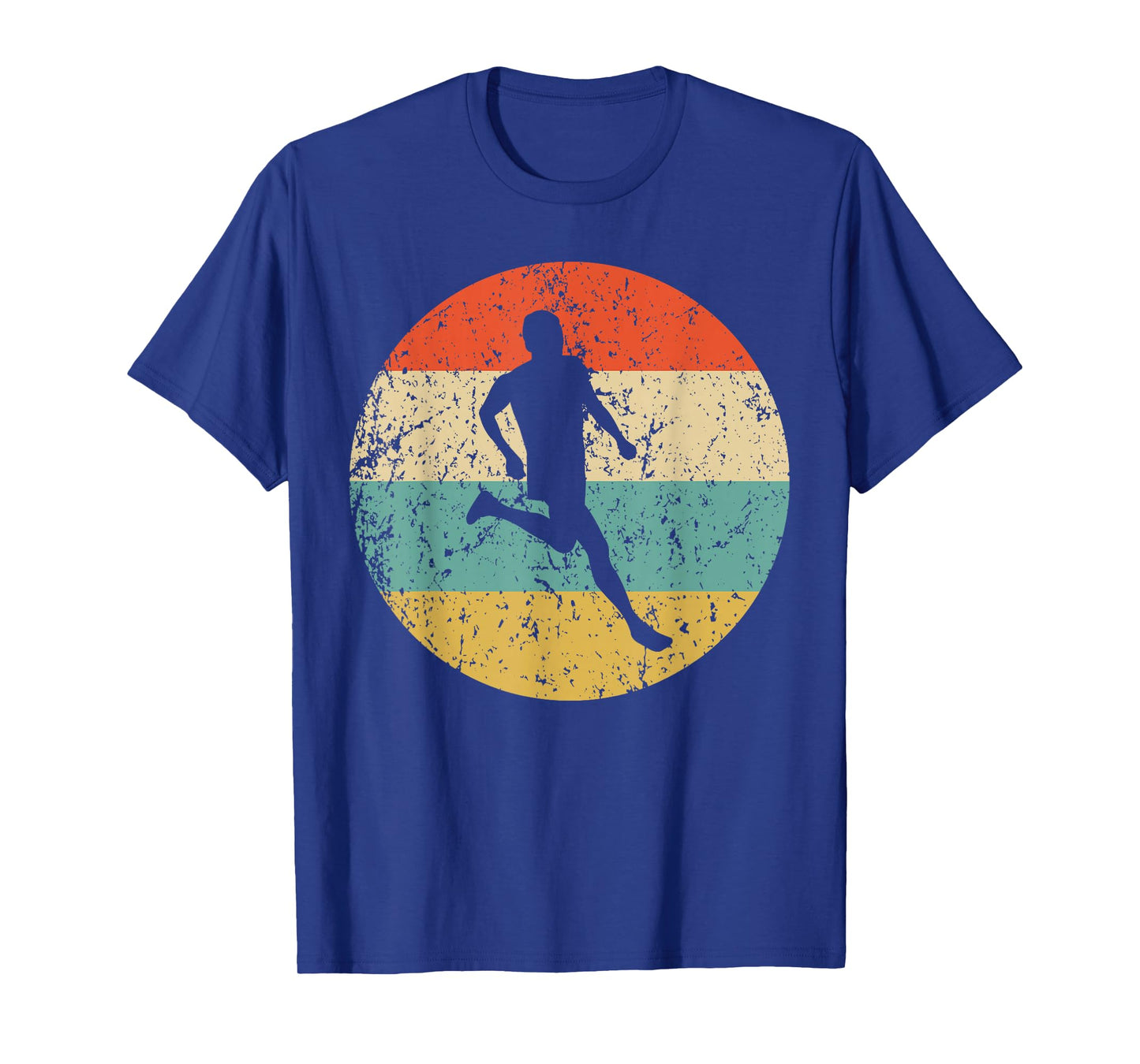 Vintage Retro Style T-Shirts Unisex Adult Men Runners Running Vintage Retro Runner T-Shirt Black Short Sleeve Classic Fit T-Shirt