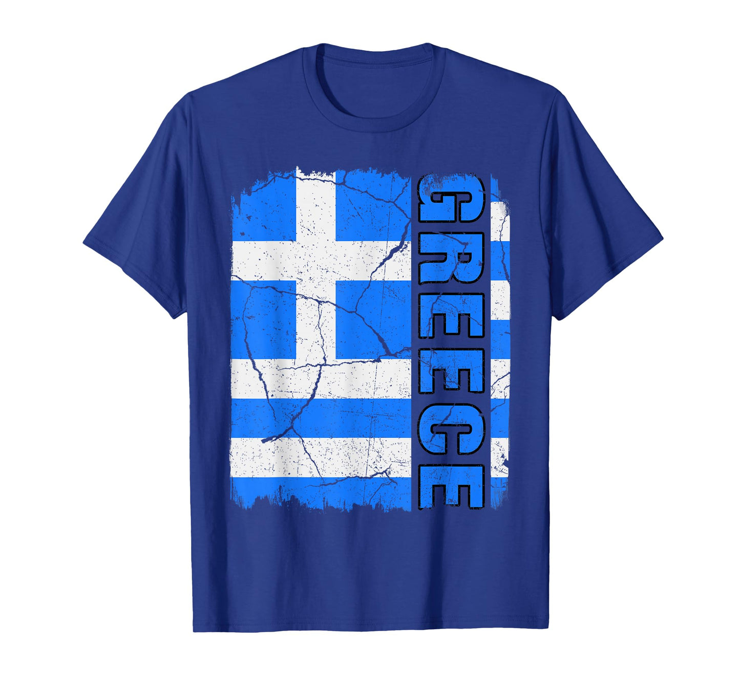 Vintage Greek Flag Greece Pride Roots Heritage Gift T-Shirt