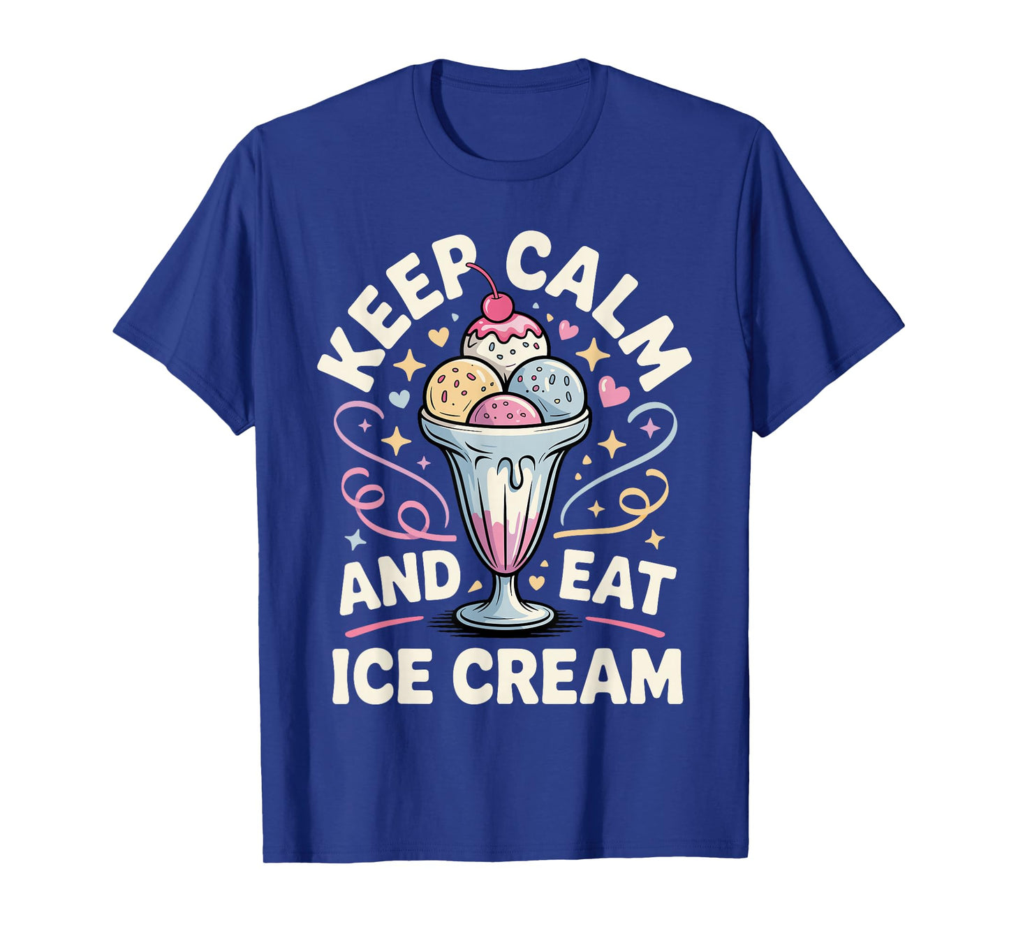 Funny Ice Cream Art for Men Women Kids Dessert Ice Cream Fan T-Shirt