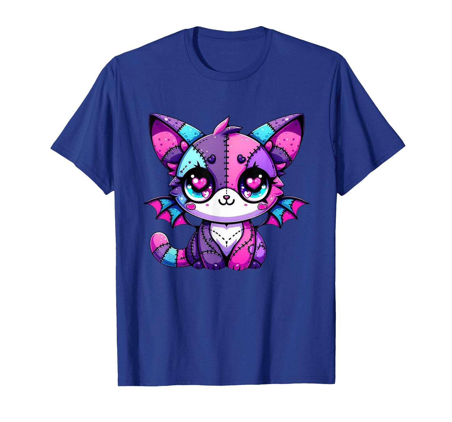 Kawaii Pastel Goth Cat Witchy Anime Japanese Creepy Anime T-Shirt