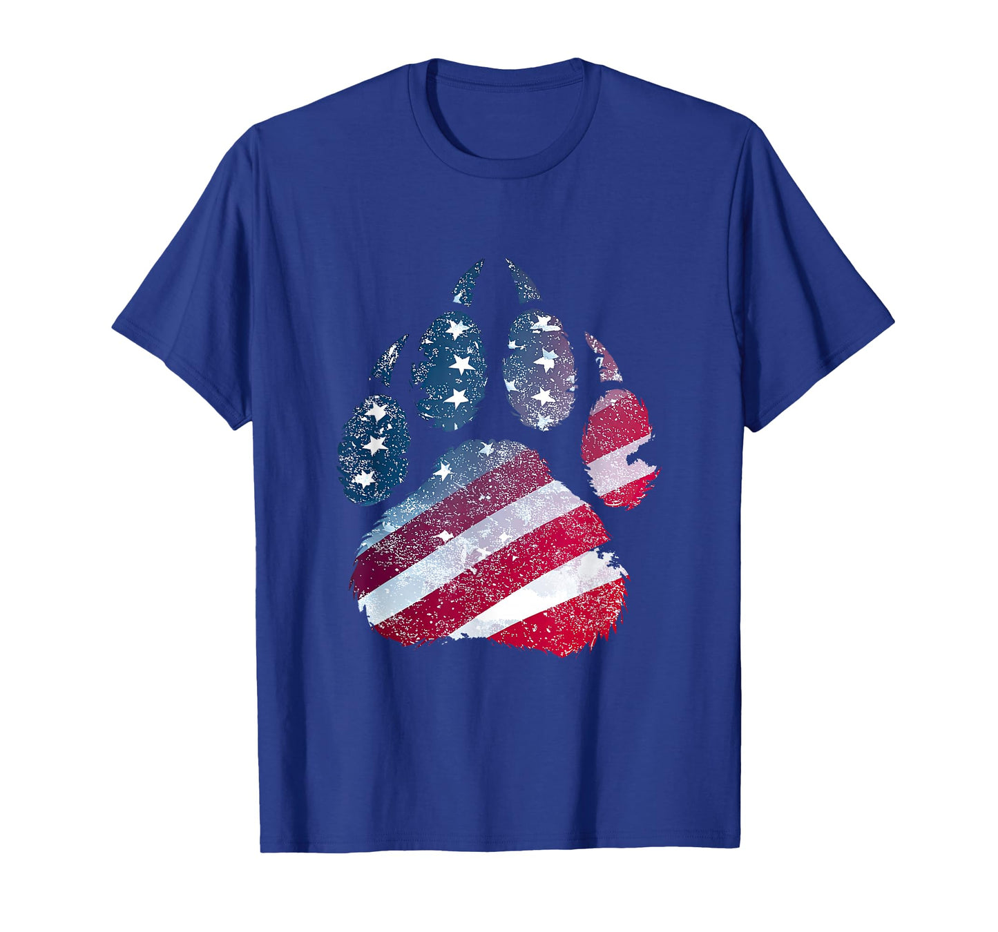 Patriotic Paw Print Look for Boys and Girls T-Shirt
