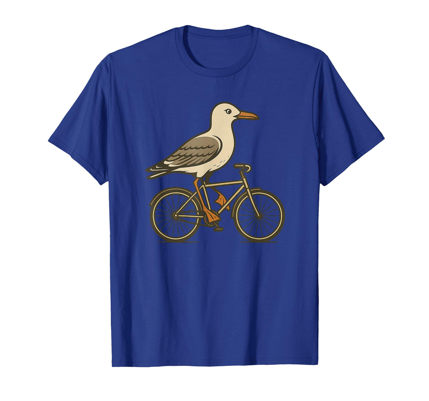 Funny Seagull with Bicycle Costume for Seagulls and Bikes T-Shirt