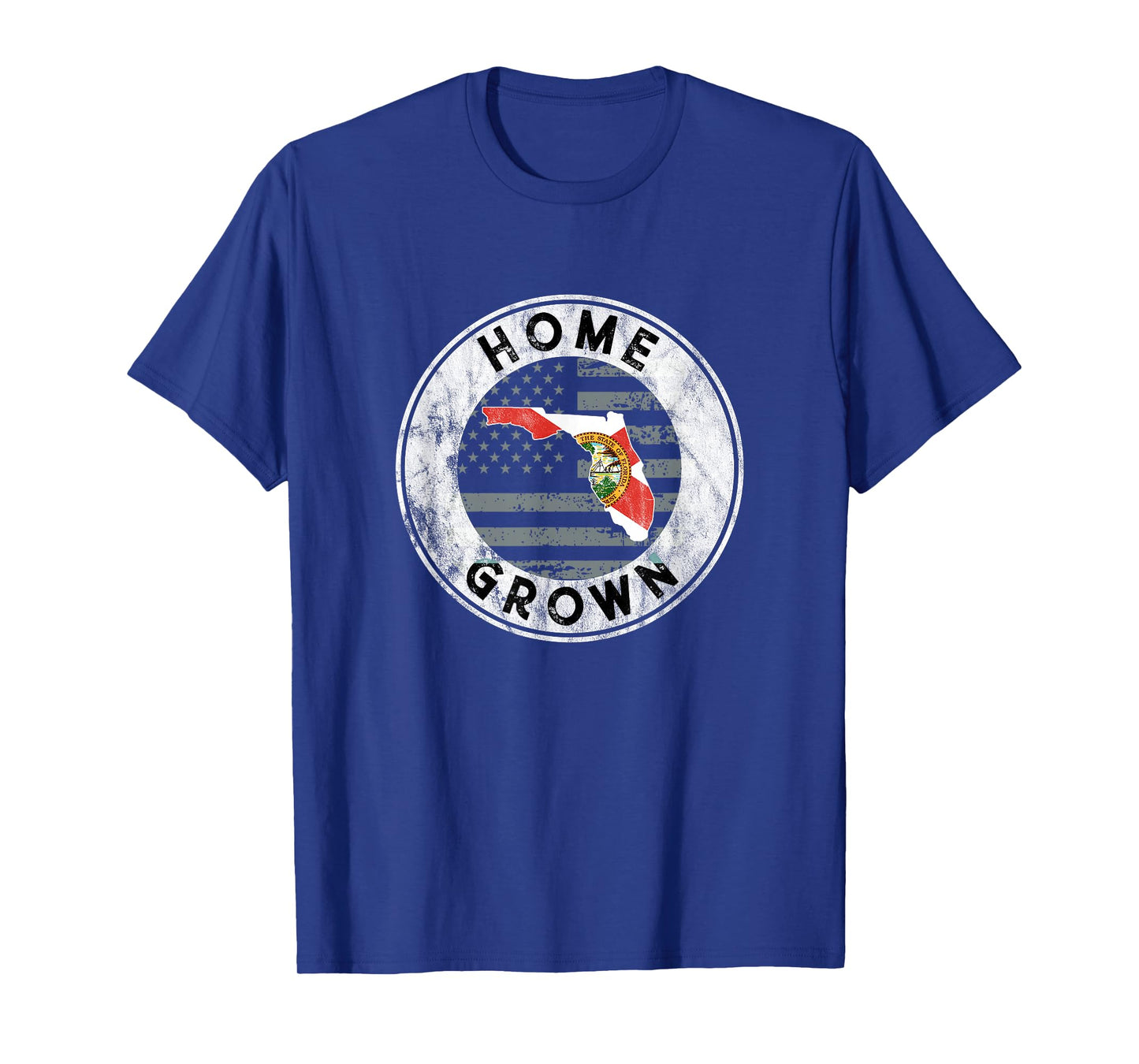 Florida Shirt Home Grown State American Flag Pride FL Tshirt T-Shirt