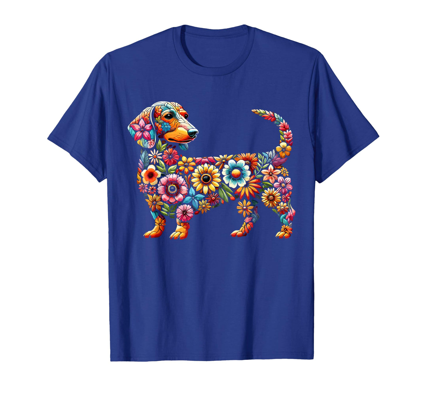Dachshund Flower Funny Dog T-Shirt