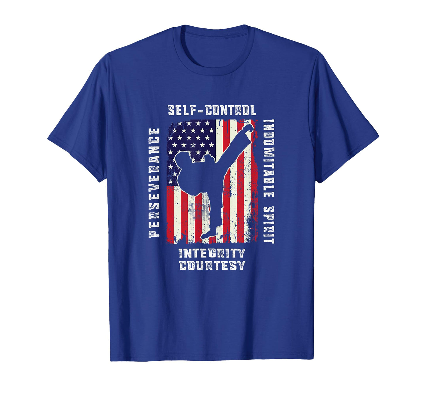 Cool American Flag Taekwondo Gift | Tae Kwon Do Martial Arts T-Shirt Small