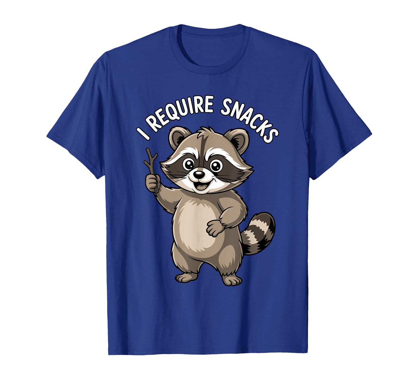 I Require Snacks Raccoon Shirt Funny Christmas Men Women T-Shirt