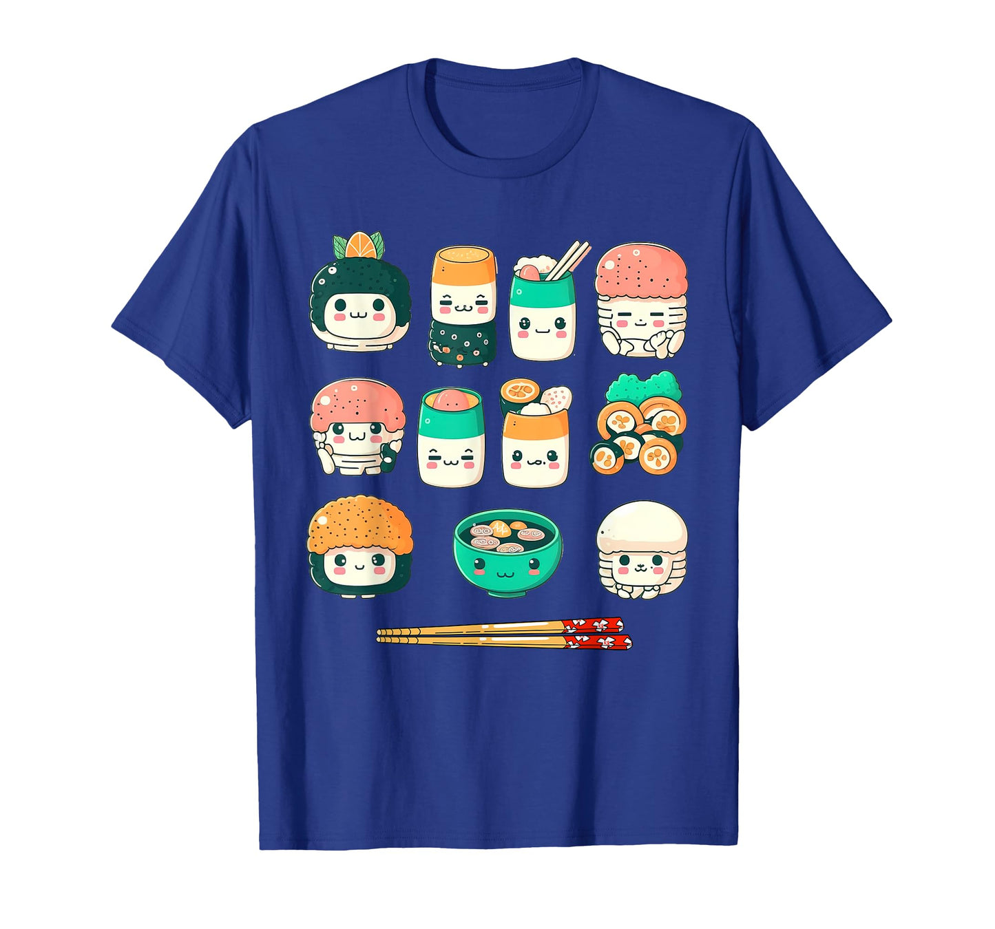 Funny Japanese Food Sushi Kawaii Sushi Lovers Anime Otaku T-Shirt
