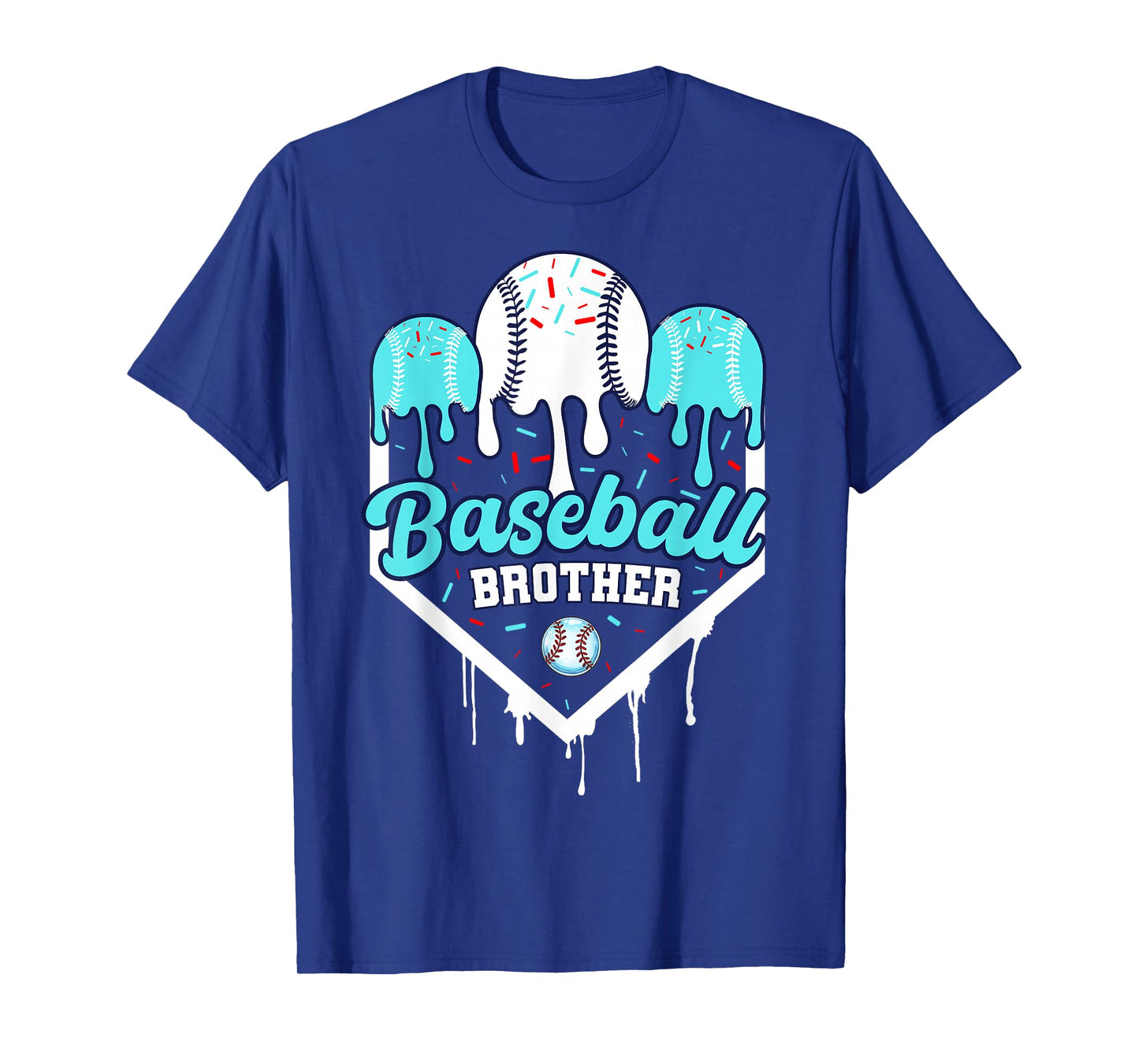 Baseball Drip Brother Ice Cram Drip Boys Home Plate Youth T-Shirt