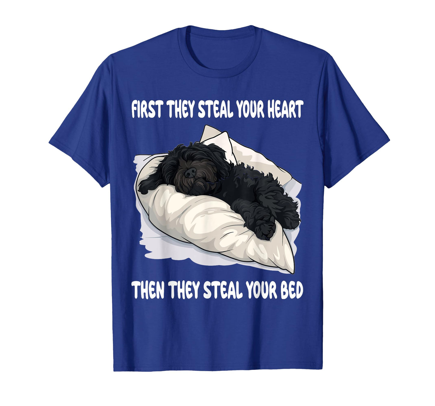 Portuguese Water Dog Sleeping Pajamas Nightgown Men Women Girls Kids T-Shirt