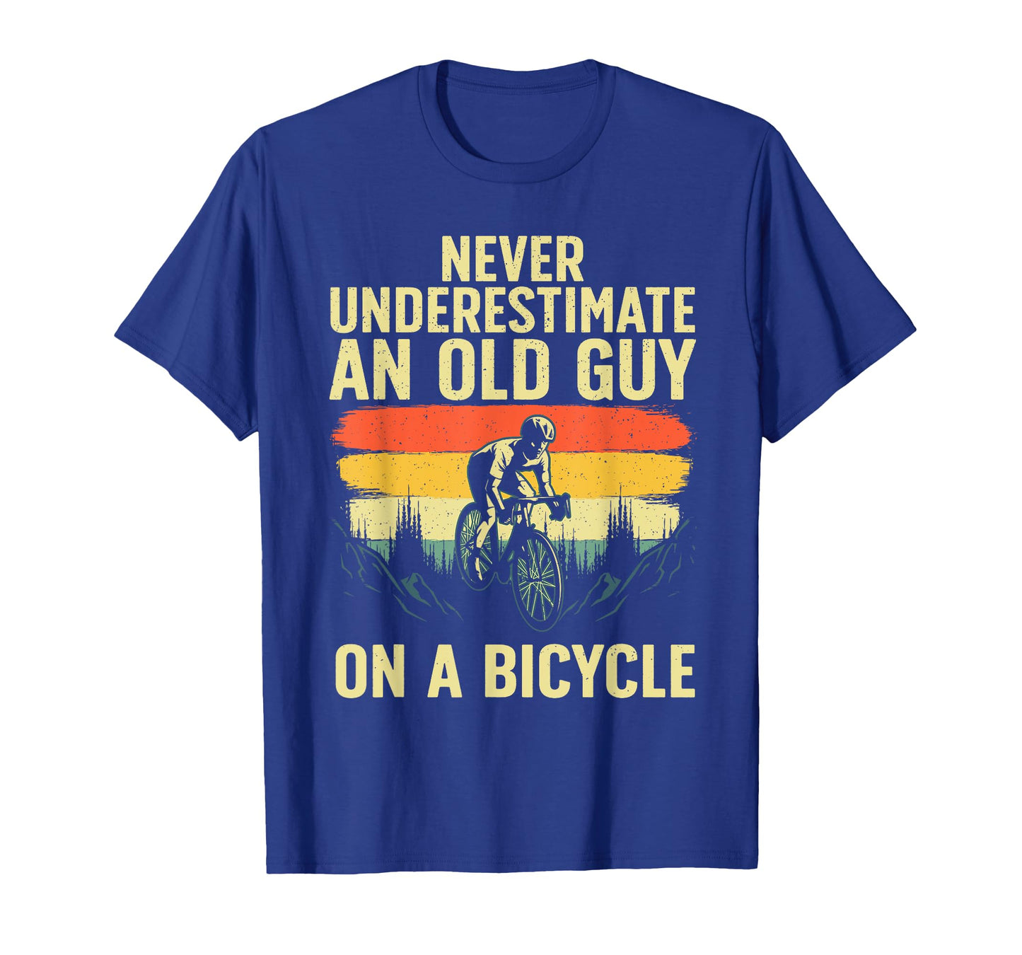 Cool Cycling Art For Men Grandpa Bicycle Riding Cycle Racing T-Shirt