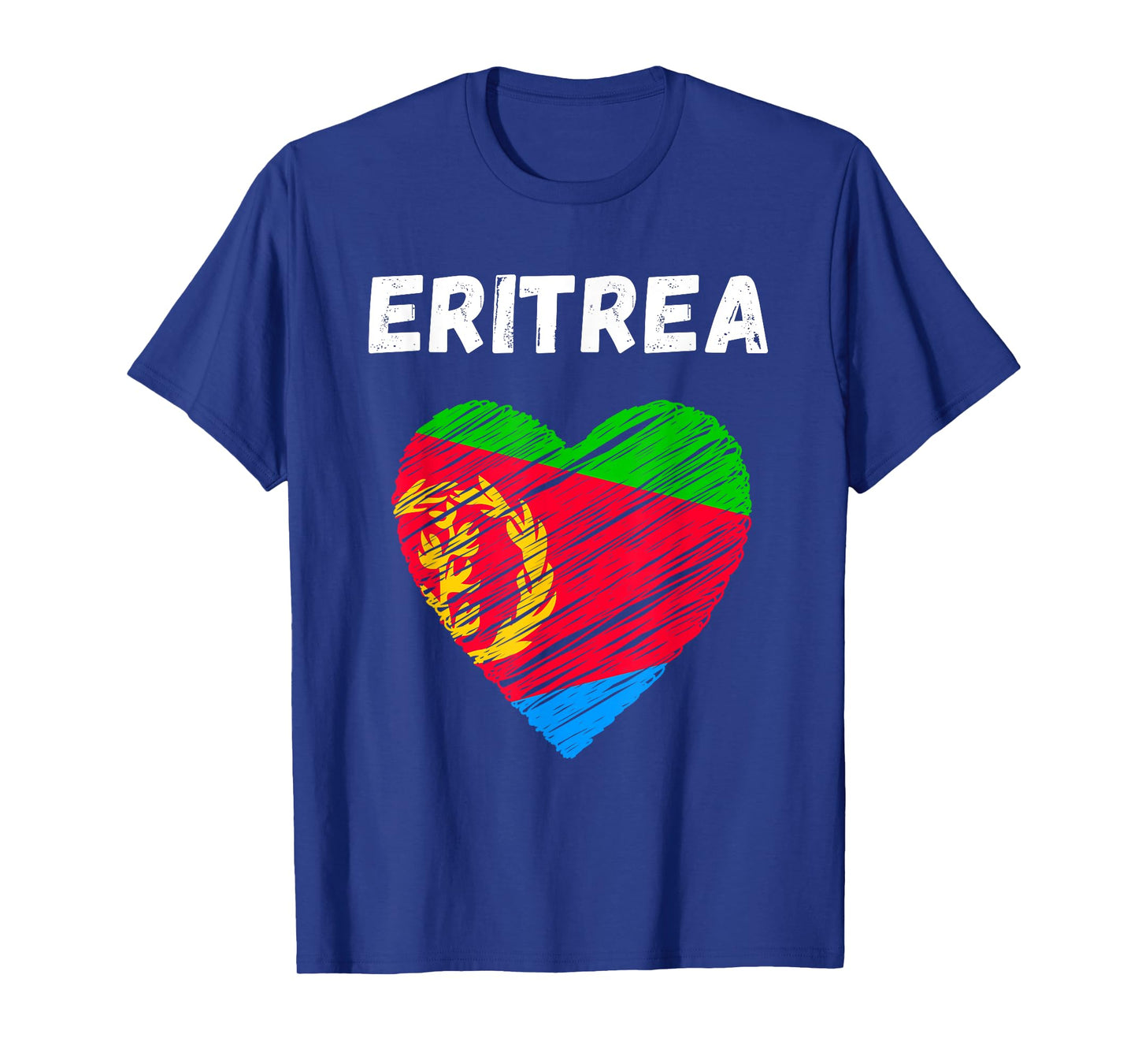 Eritrea Flag Holiday Eritrea Heart Eritrean Flag T-Shirt