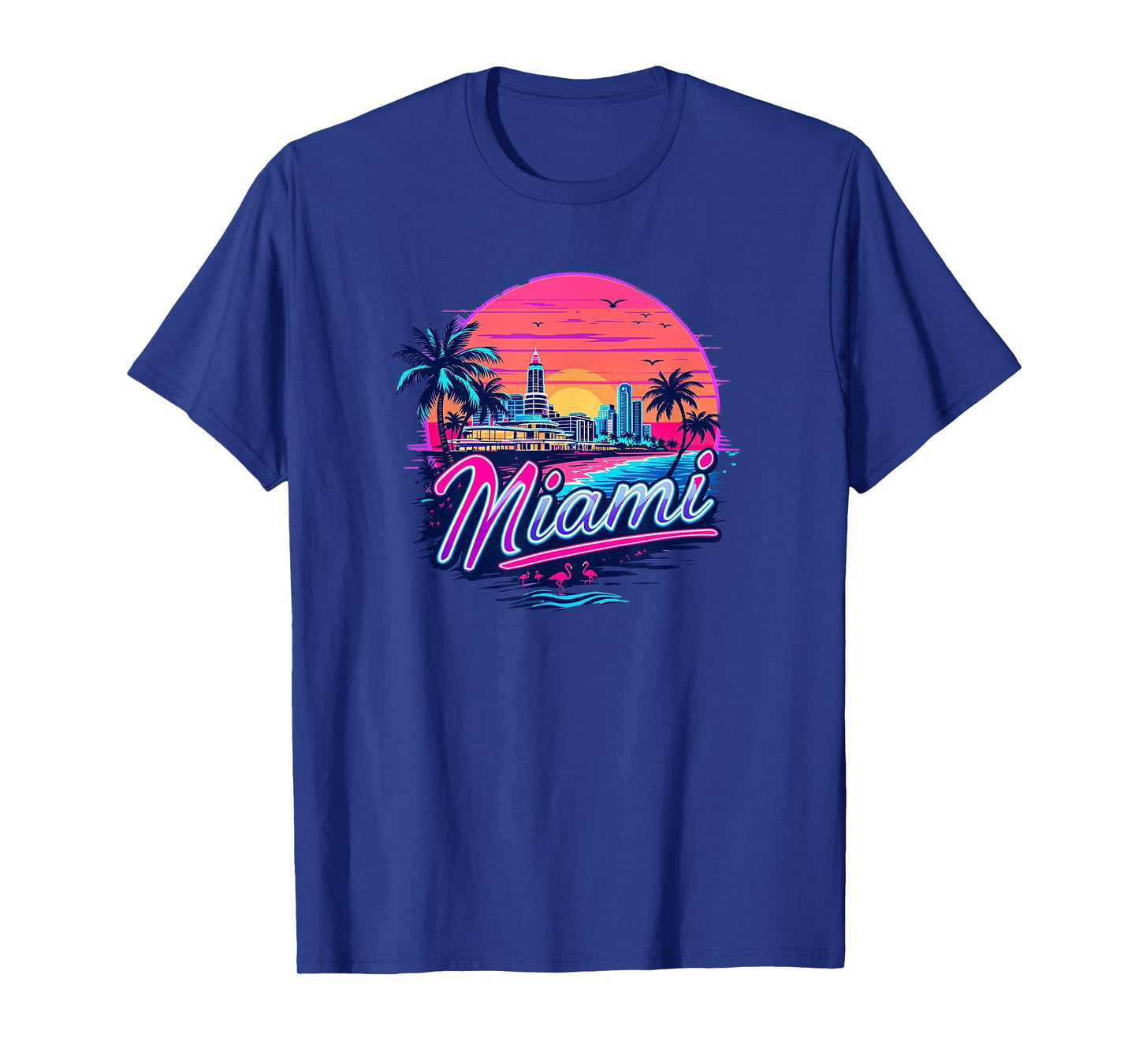 Vintage Miami Florida Cityscape Retro Miami T-Shirt