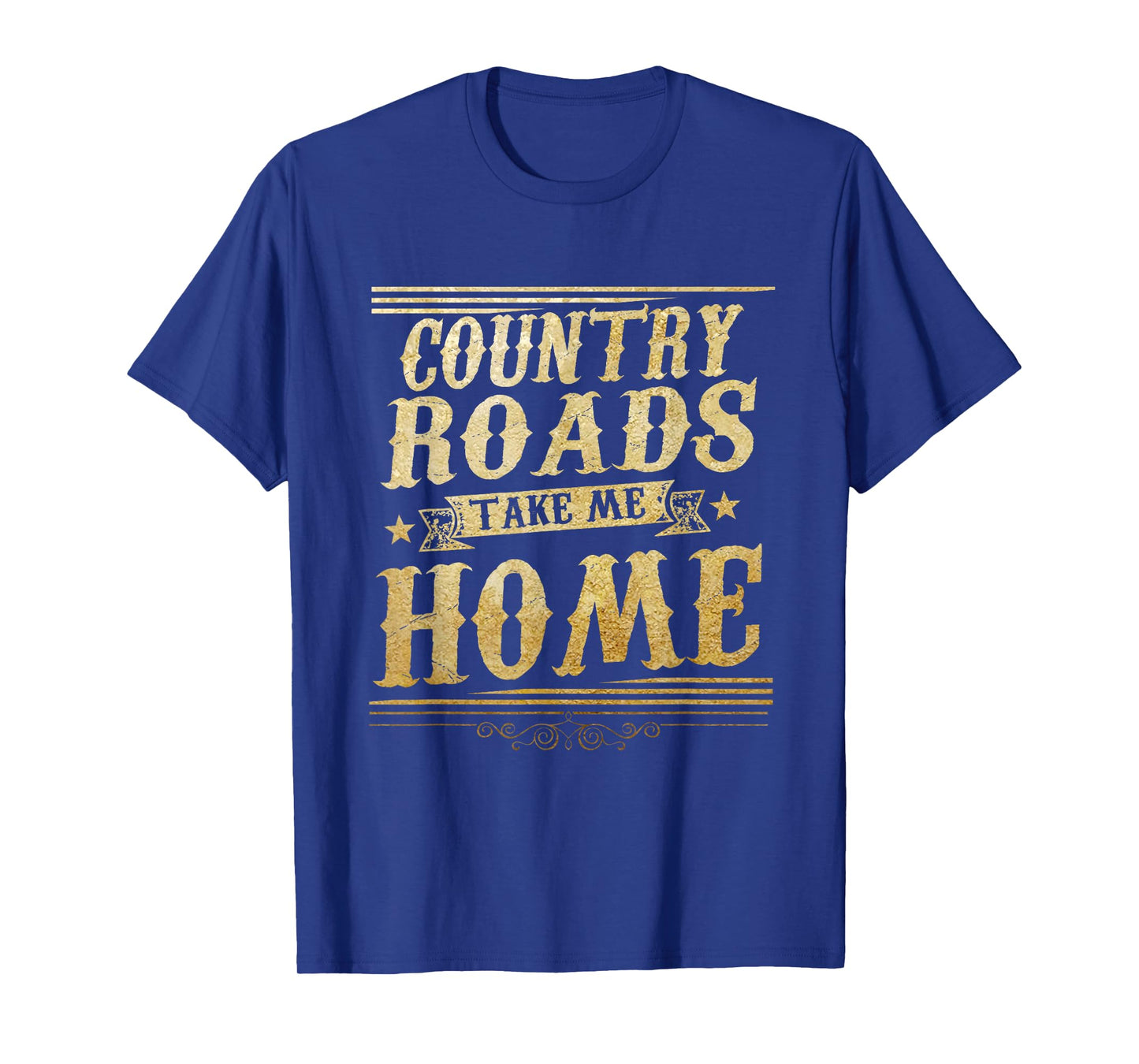 Vintage Retro Country Roads Take Me Home Gifts T-Shirt