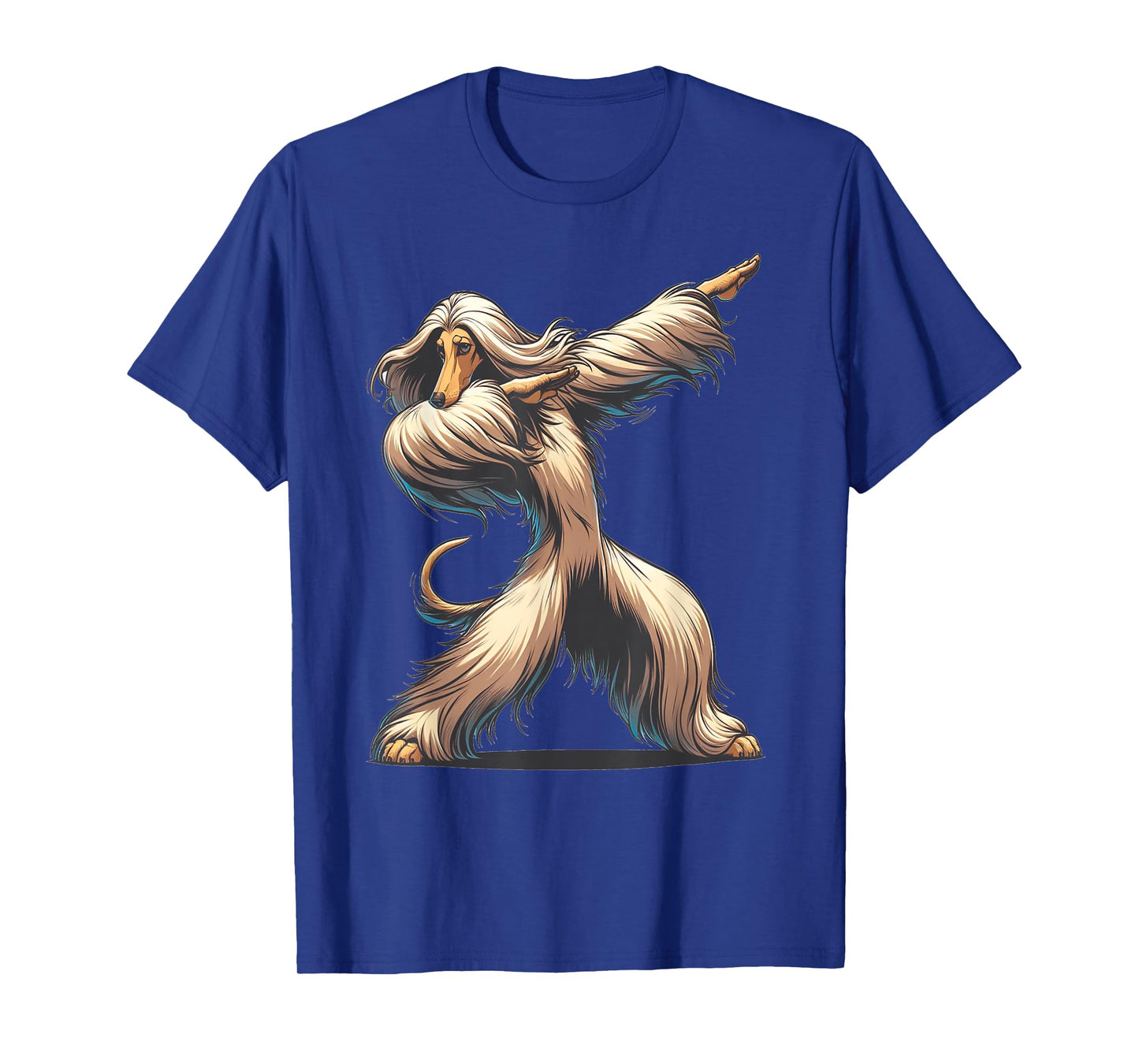 Dab Afghan Hound Dancing Dabbing Dog T-Shirt, Small