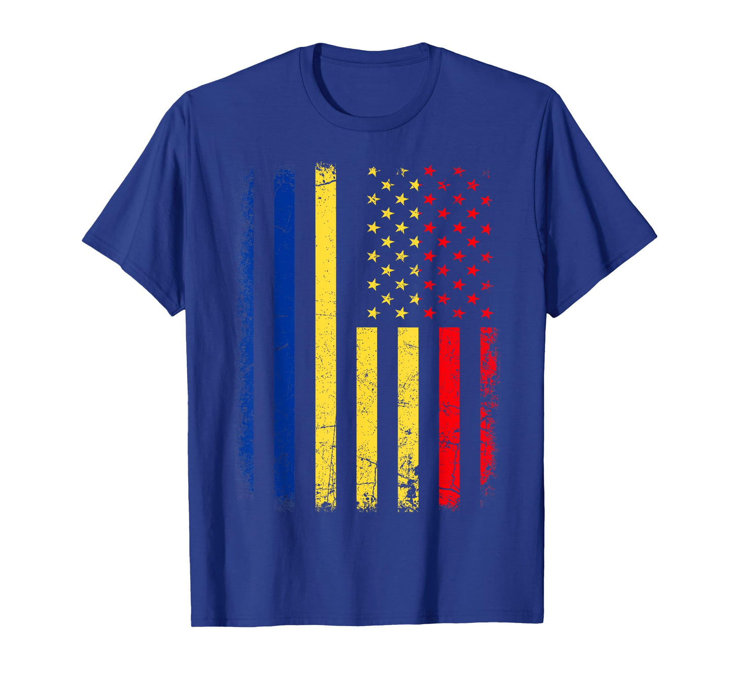 Romanian American Flag Romania America Pride Heritage T-Shirt