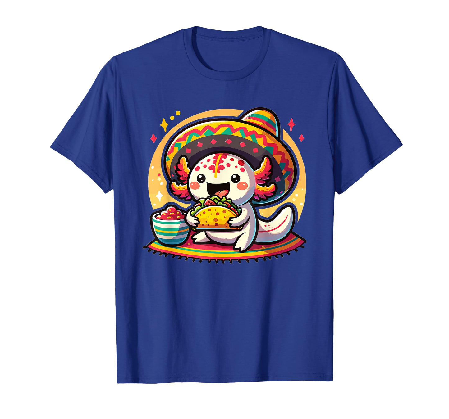 Tacolotl Funny Mexican Axolotl Eats Taco T-Shirt