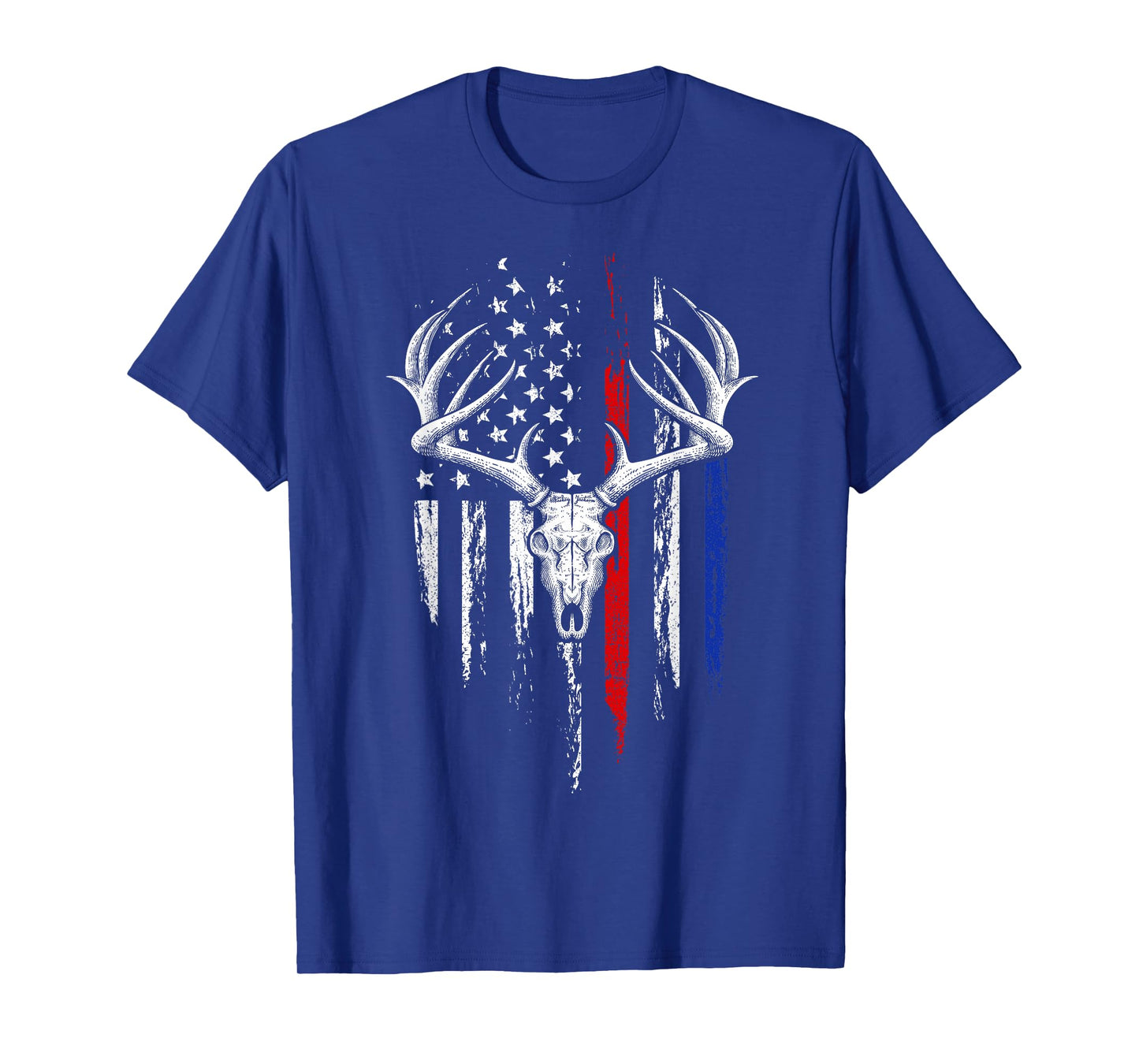 Bowhunting American Flag USA Bow Whitetail Deer Hunter Gift T-Shirt