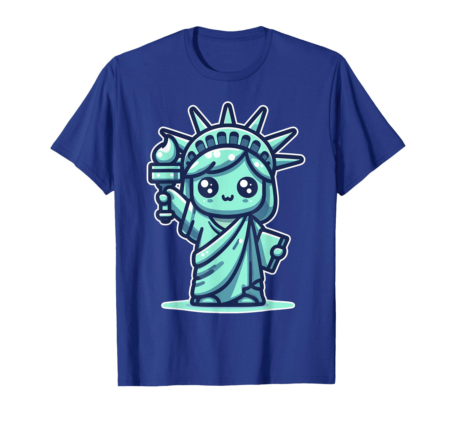Cute Kawaii Statue of Liberty NYC New York City T-Shirt