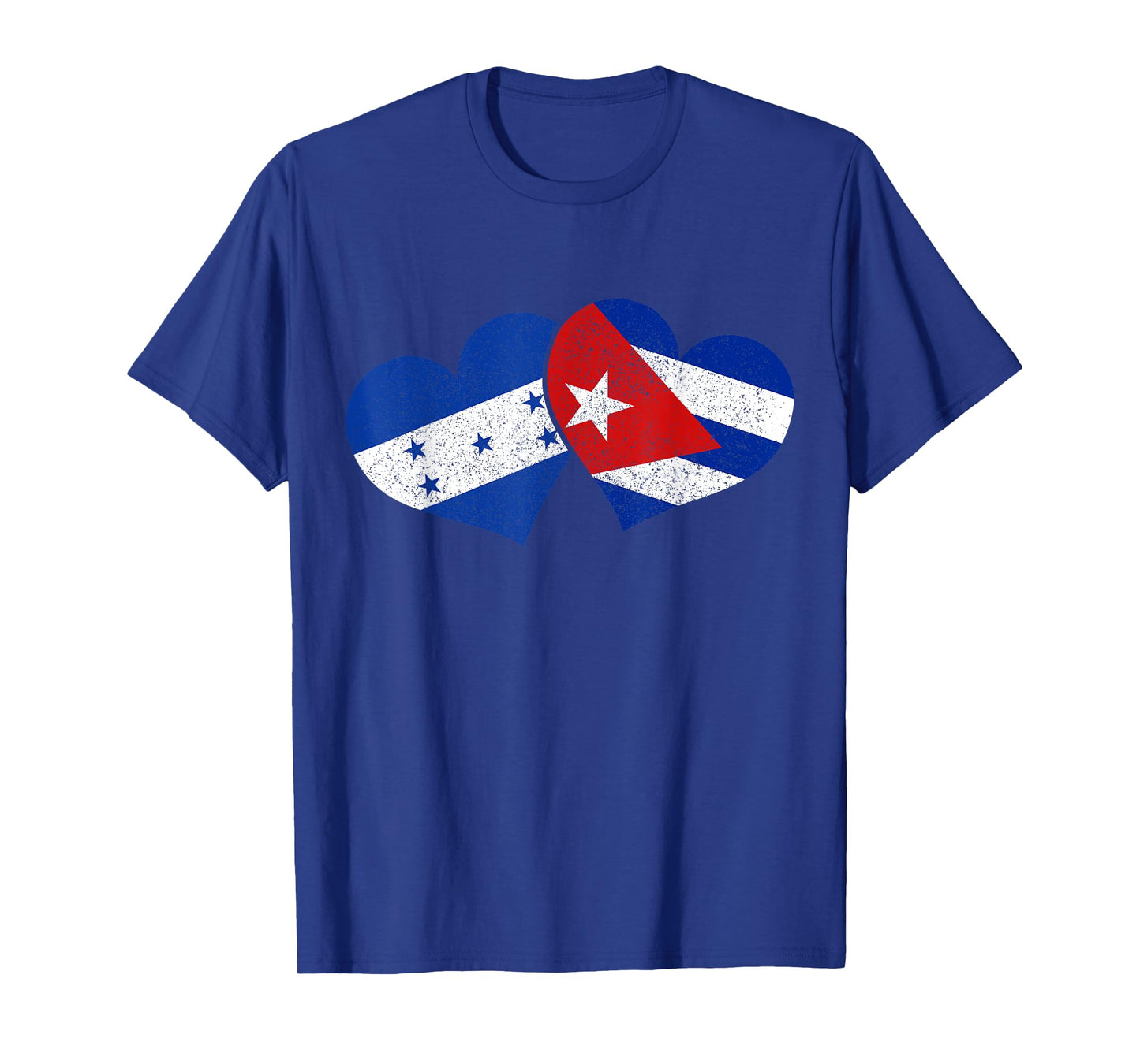Honduras Cuba Hearts Cuban Honduran Flag Pride Heritage T-Shirt