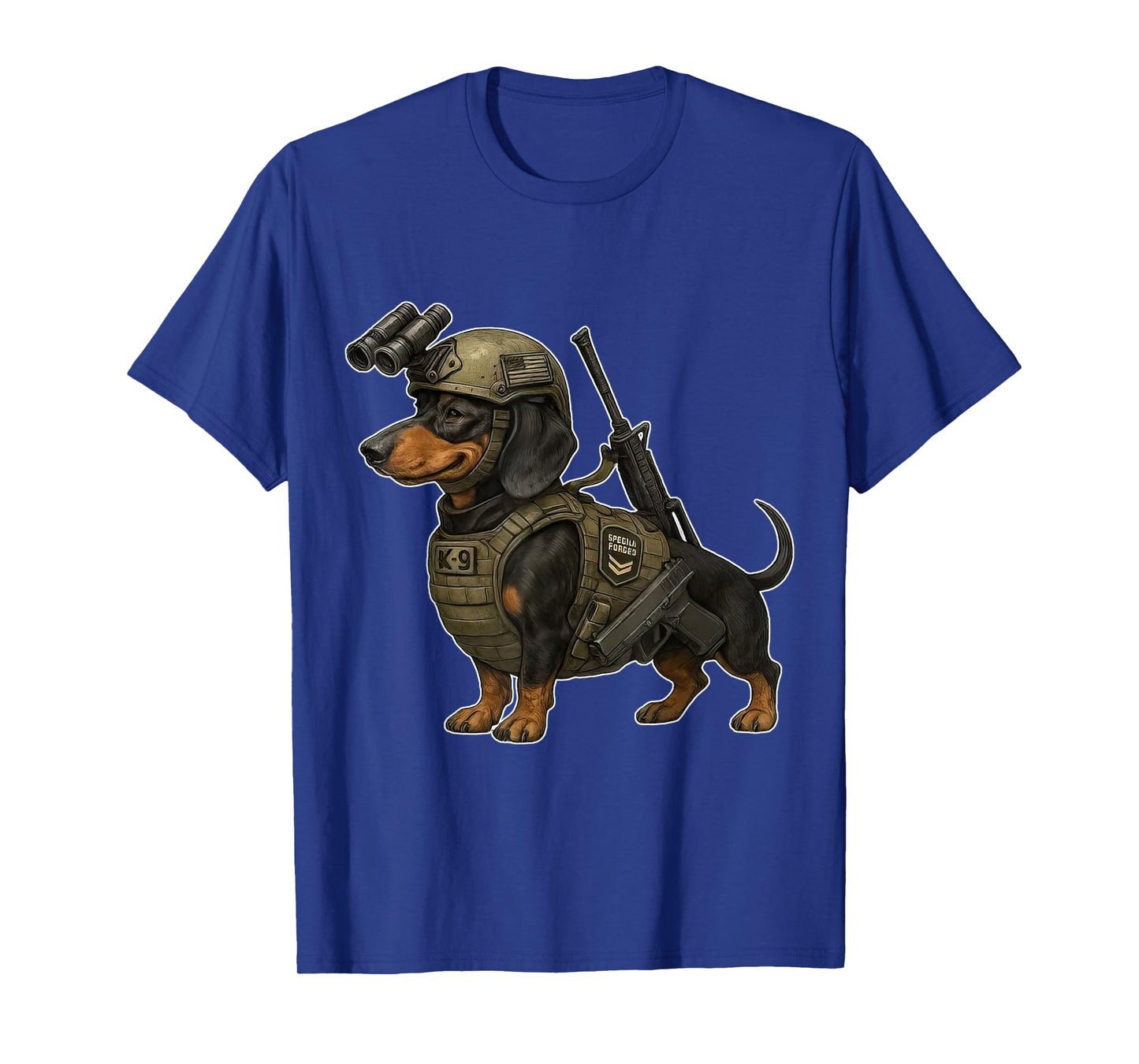Tactical Dachshund Commando Dog Funny Dog Squad T-Shirt