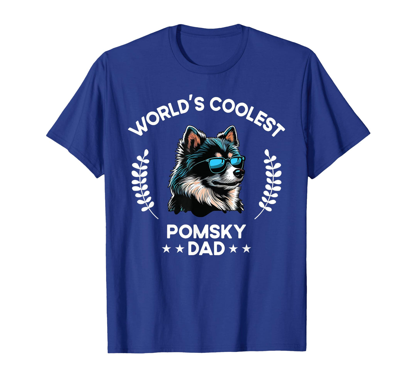 The Woof Wardrobe World's Coolest Dog Dad Papa - Men Pomsky T-Shirt