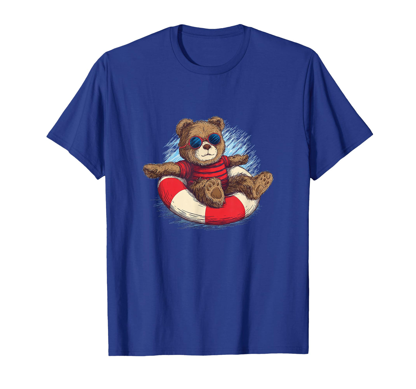 Beach Teddy Bear in Ring for Pool Party Lovers T-Shirt