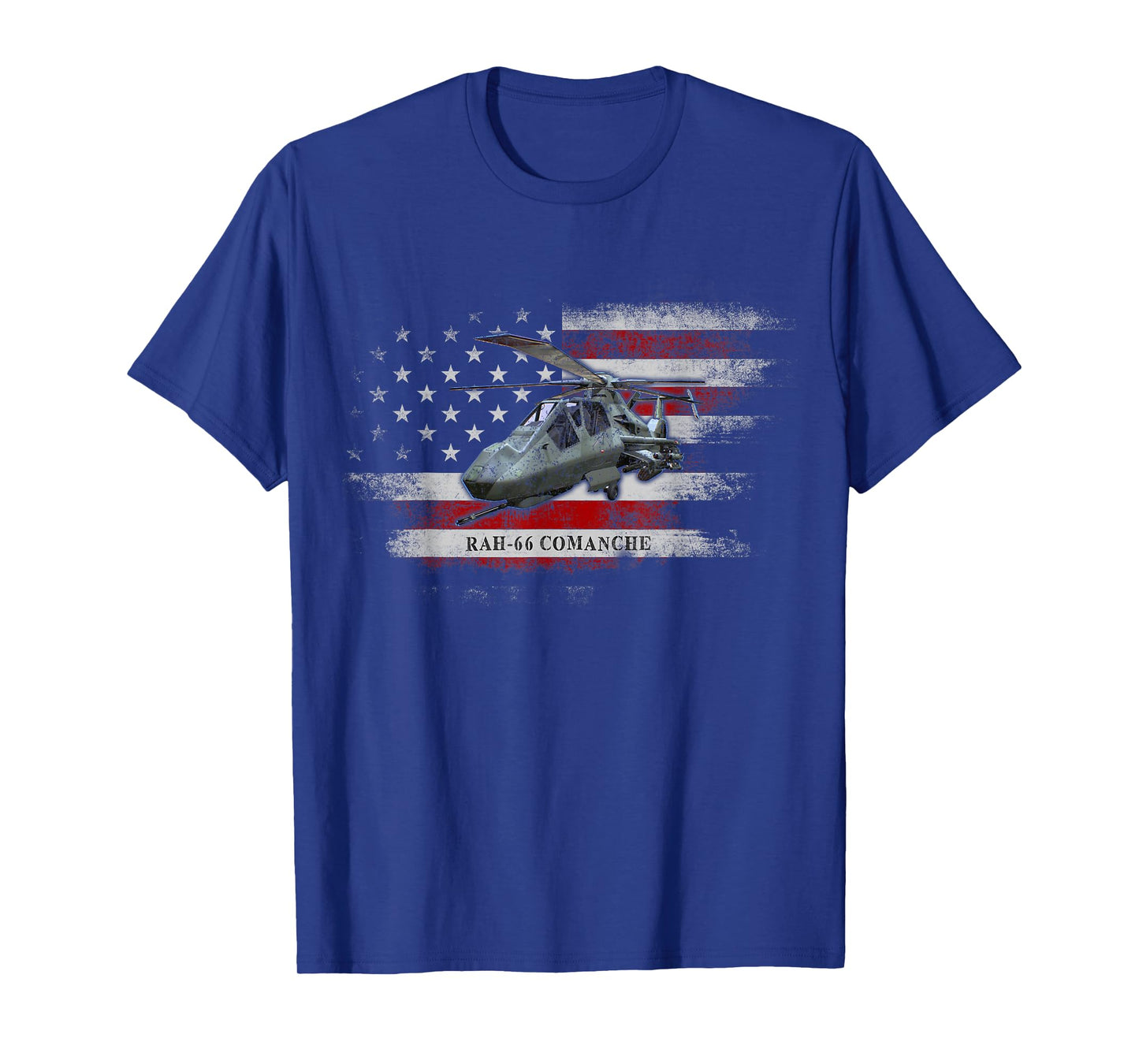 RAH-66 Comanche Helicopter USA Flag Helicopter Pilot Gifts T-Shirt