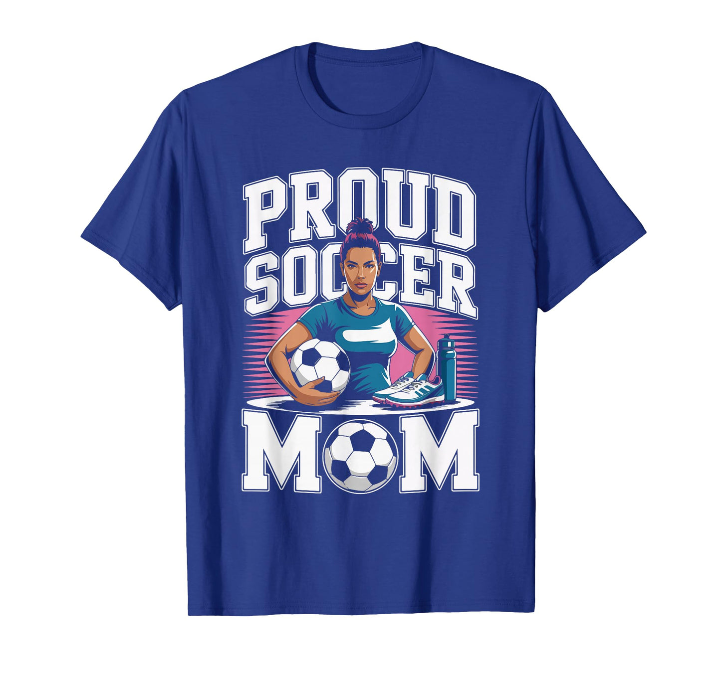Proud Soccer Mom Retro Sunset Vibes T-Shirt