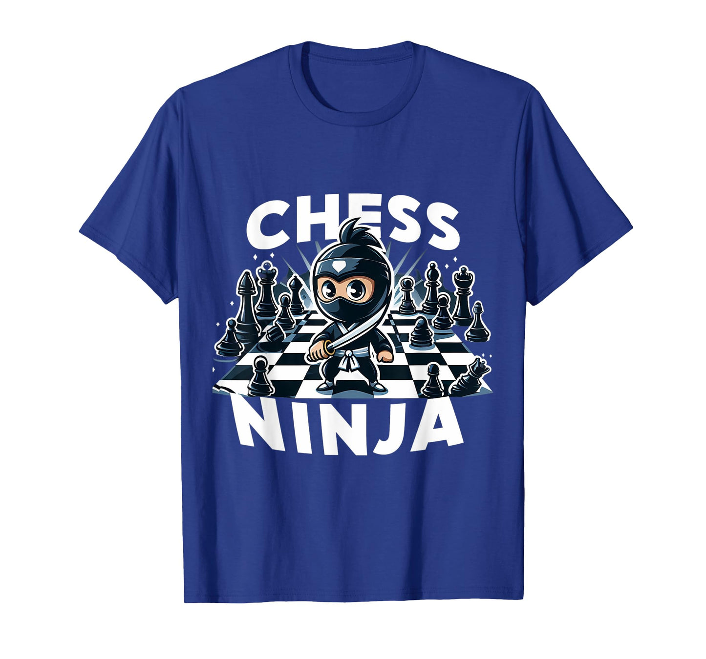 Chess Ninja Cartoon Kids Boys Girls Player Children's Youth T-Shirt