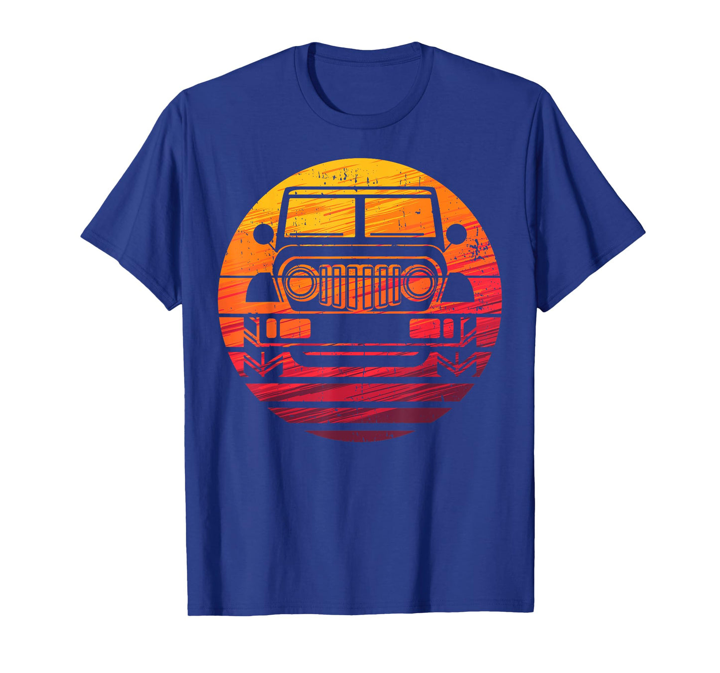 Off Road 4X4 Vintage Retro 70s Sunset Off Road T-Shirt