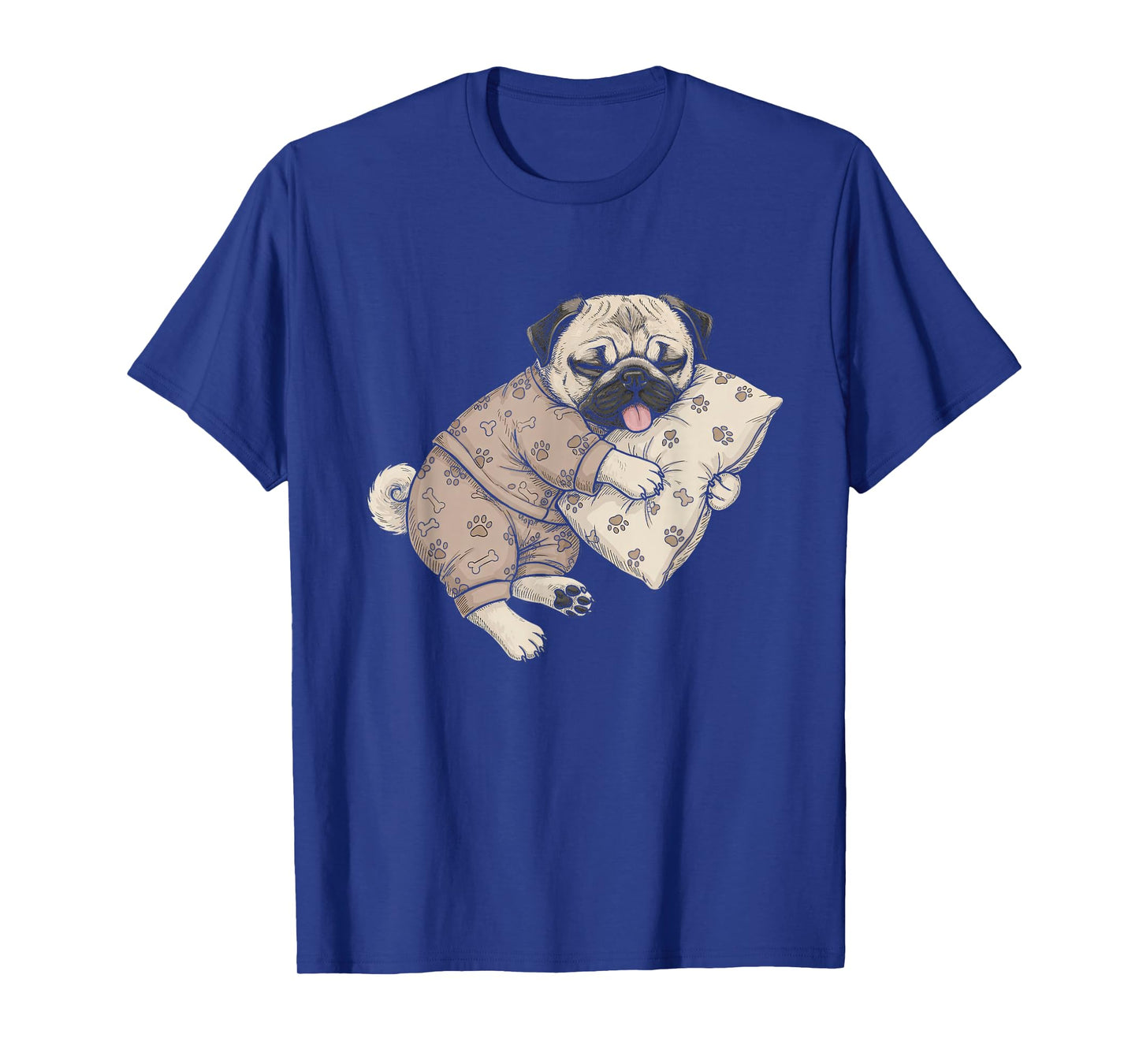 Funny Sleepy Pug Pajama Men Women Kids T-Shirt